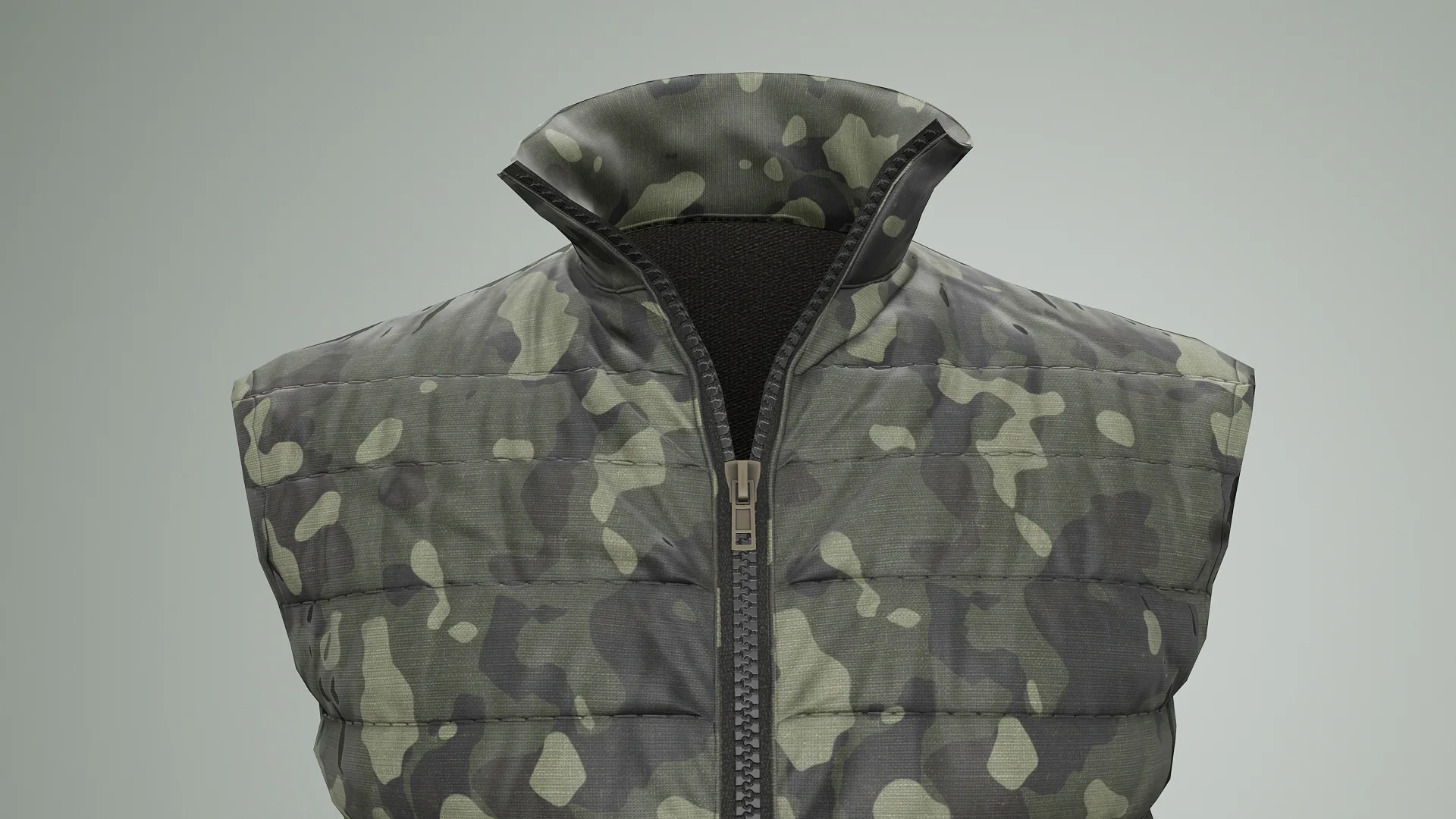 Jacket Sleeveless Camouflage