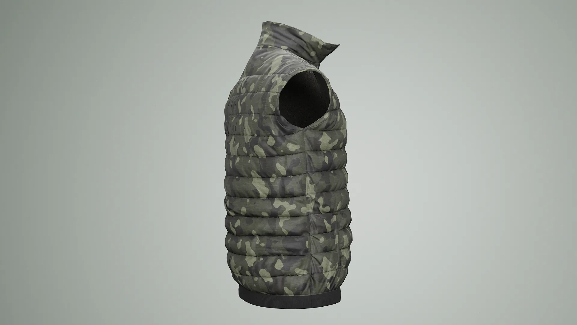 Jacket Sleeveless Camouflage