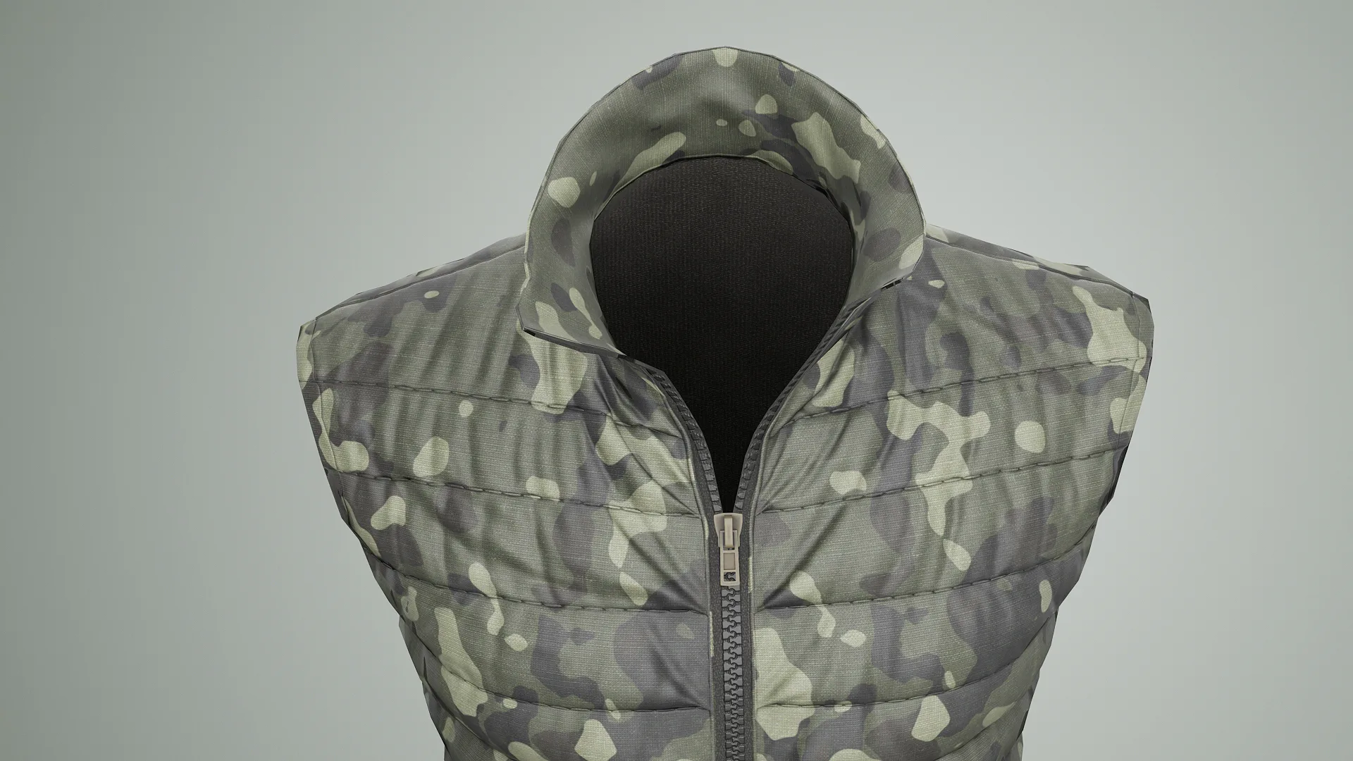 Jacket Sleeveless Camouflage