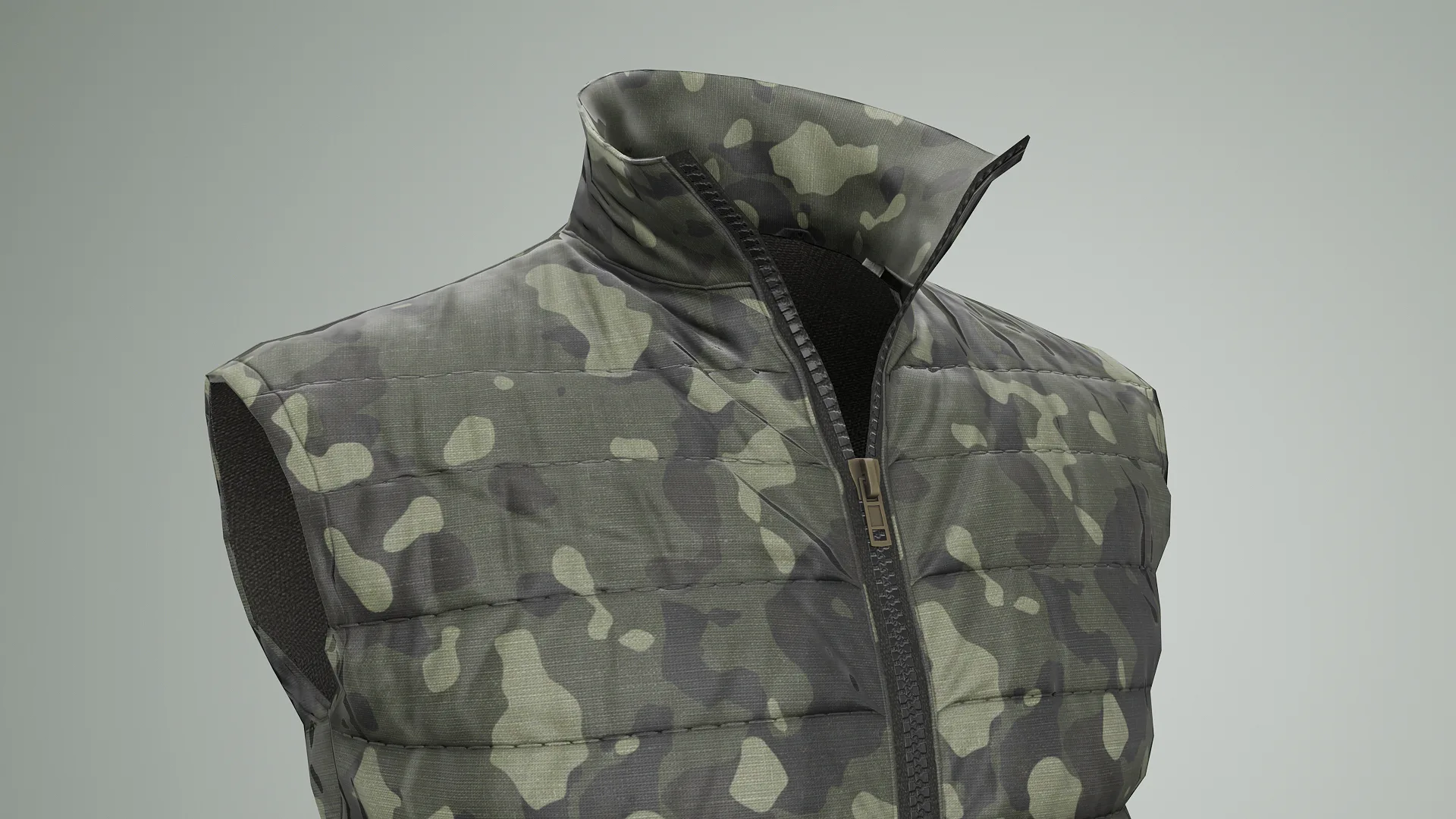 Jacket Sleeveless Camouflage