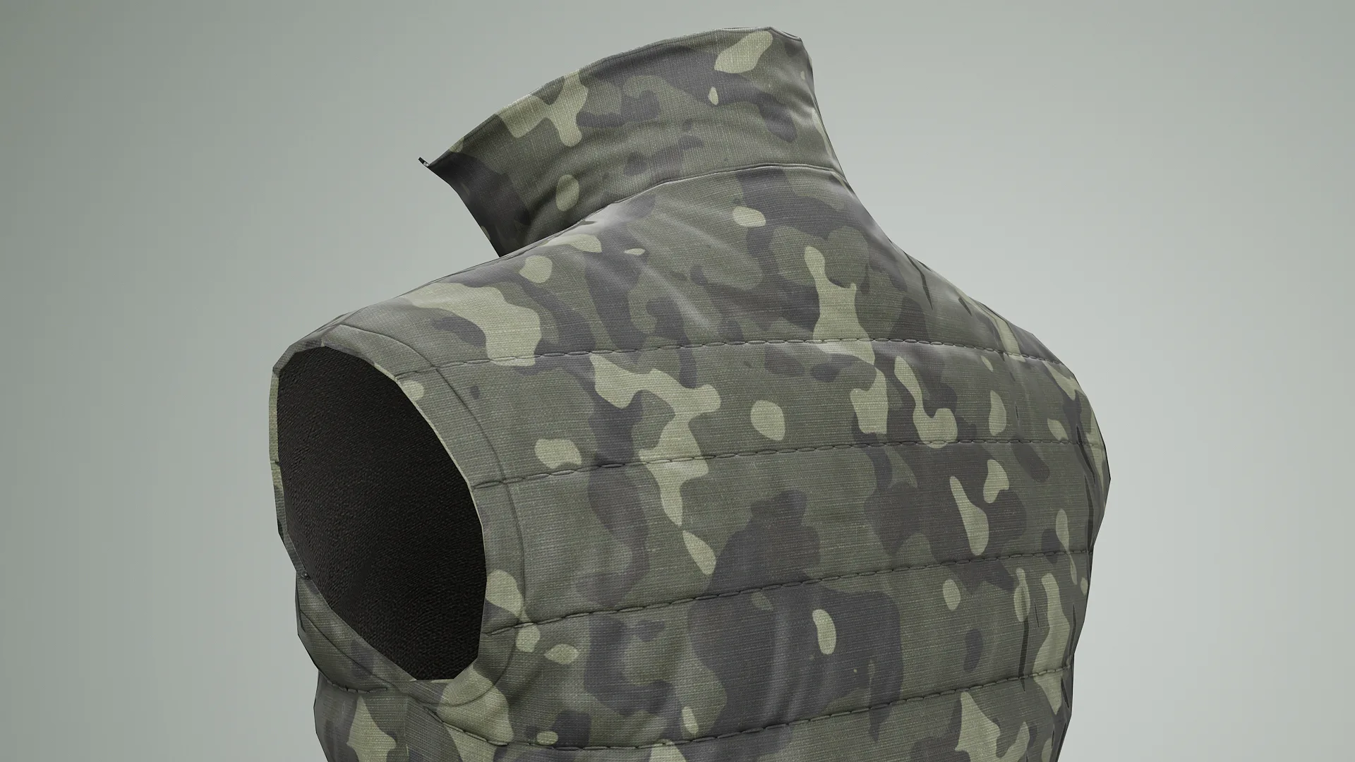 Jacket Sleeveless Camouflage