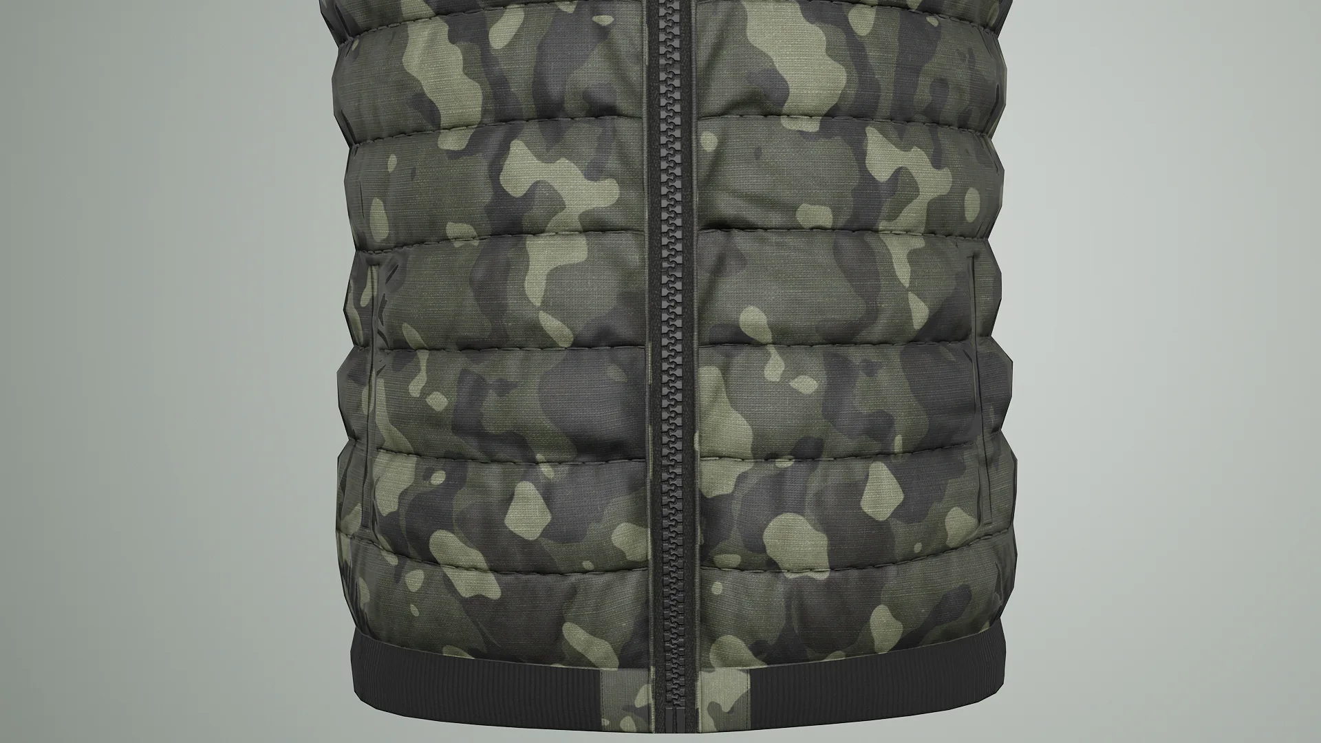 Jacket Sleeveless Camouflage