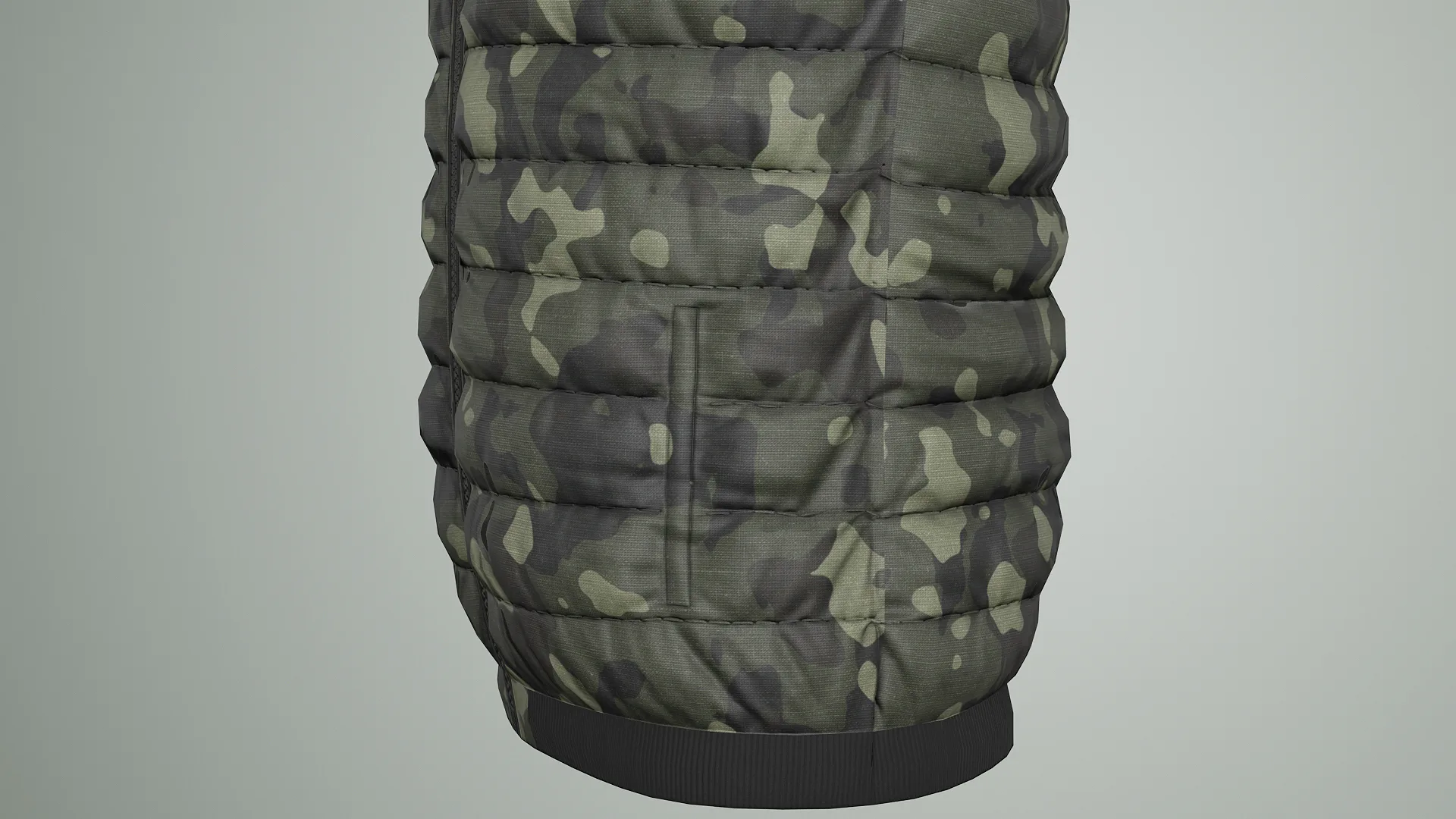 Jacket Sleeveless Camouflage