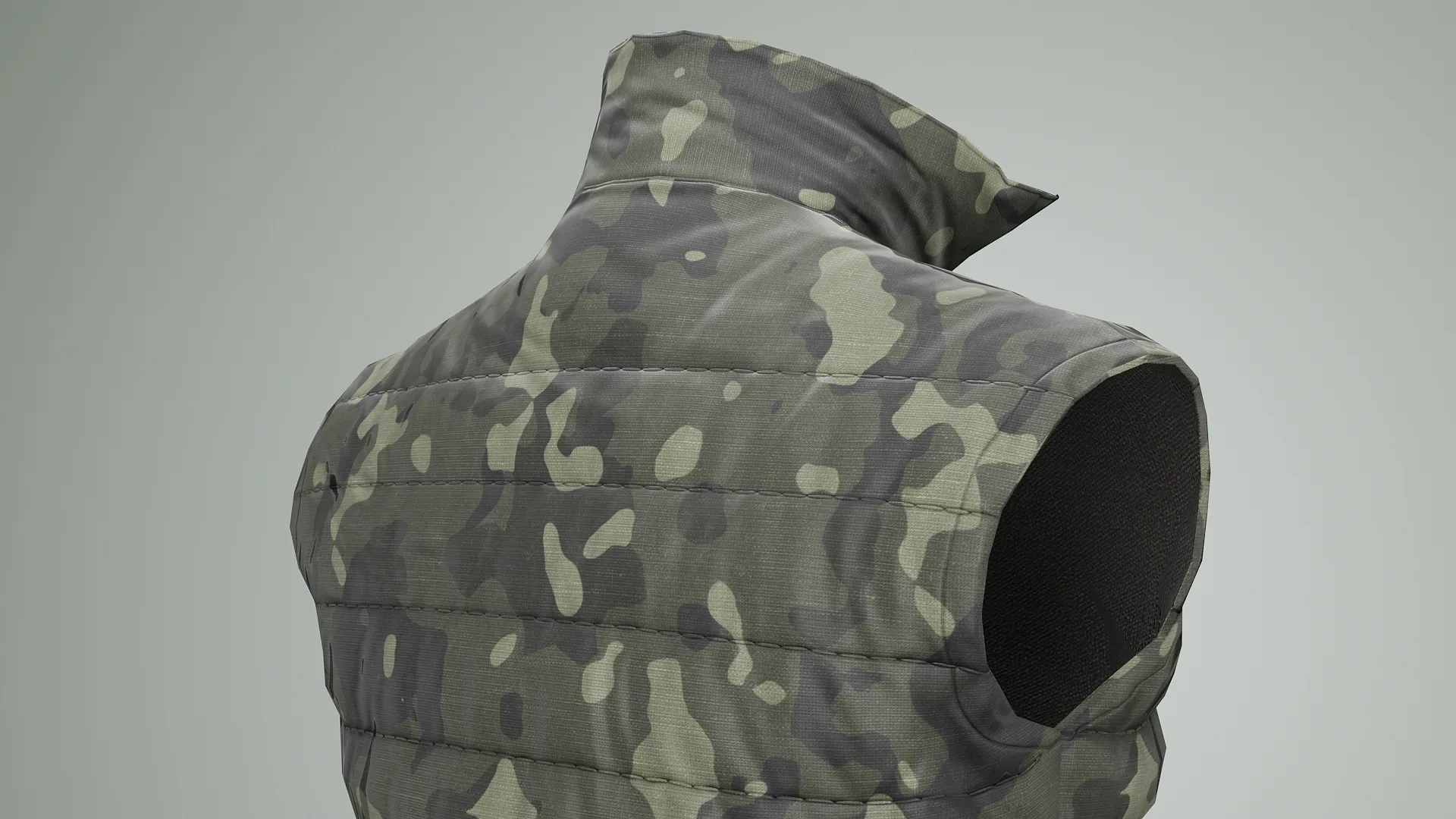 Jacket Sleeveless Camouflage