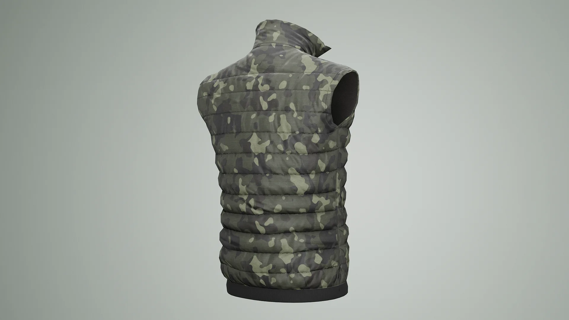 Jacket Sleeveless Camouflage