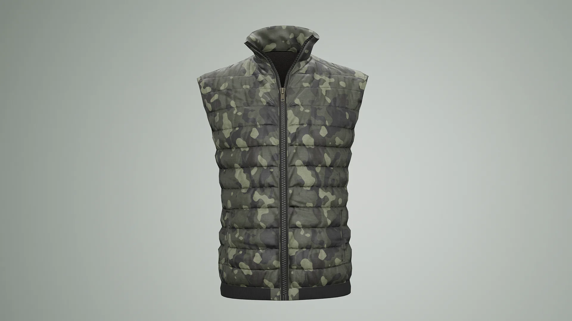 Jacket Sleeveless Camouflage