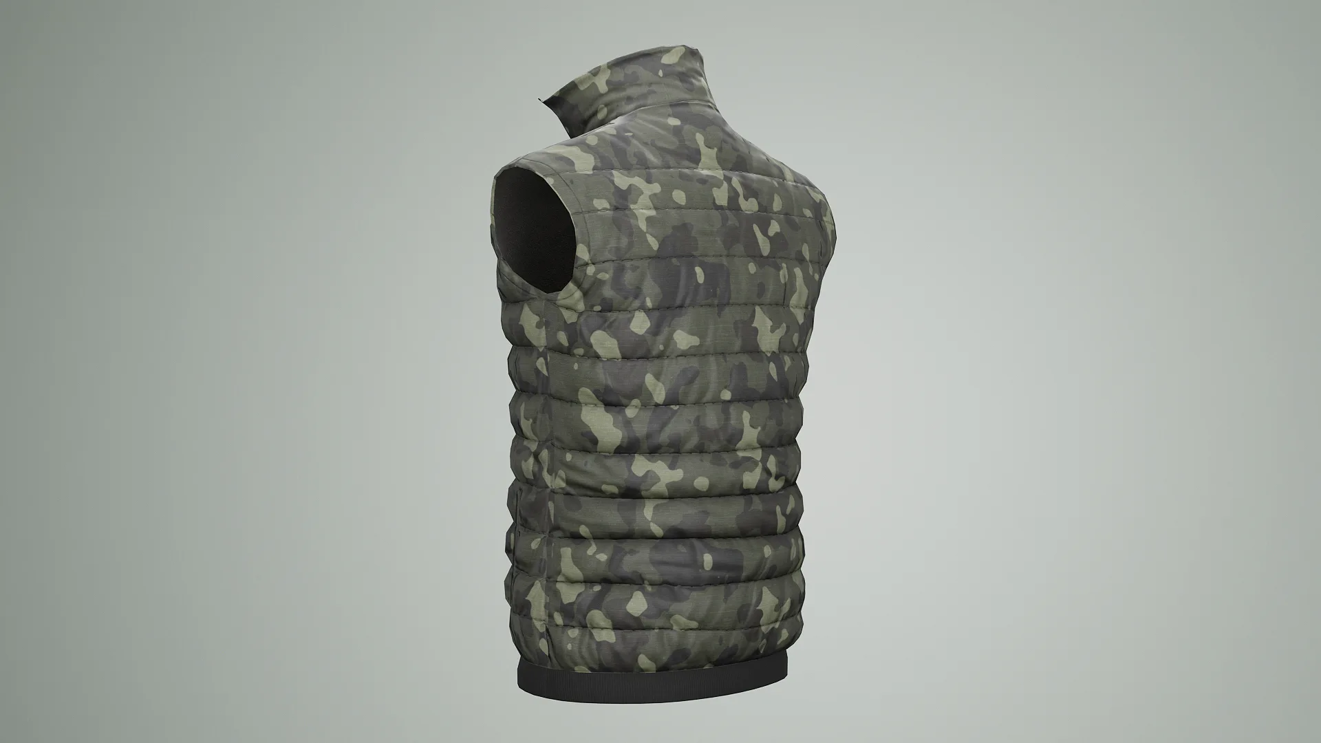 Jacket Sleeveless Camouflage