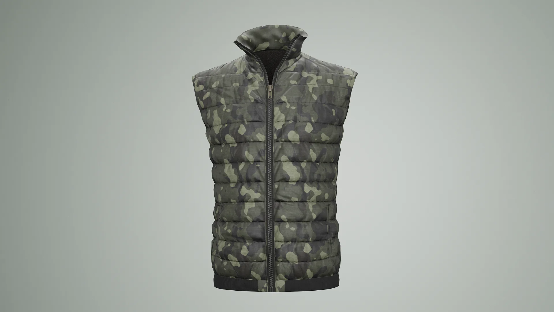 Jacket Sleeveless Camouflage