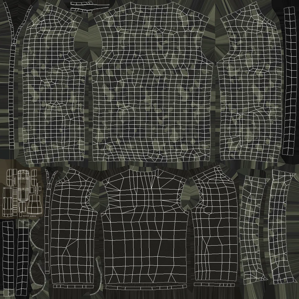 Jacket Sleeveless Camouflage