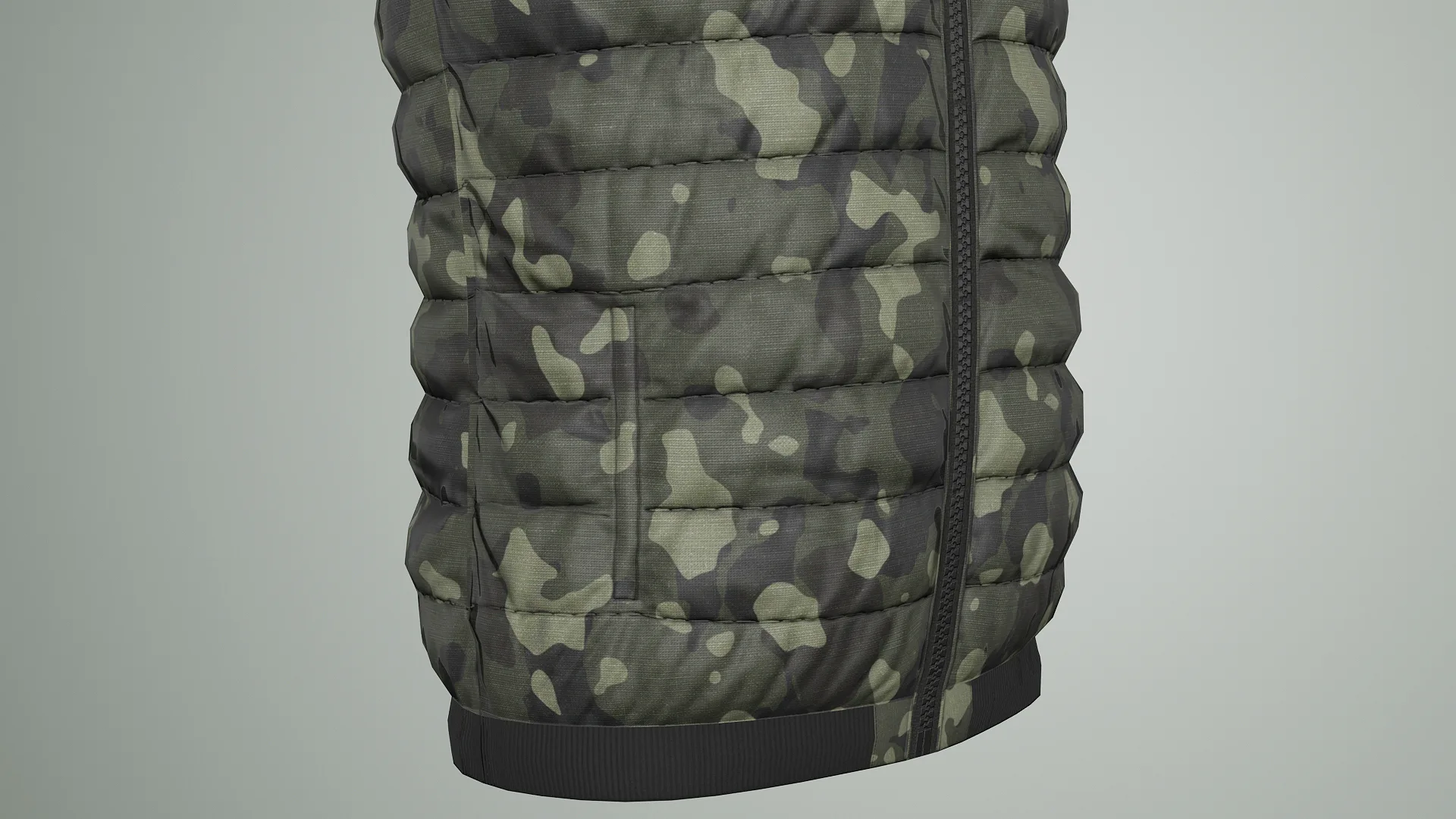 Jacket Sleeveless Camouflage