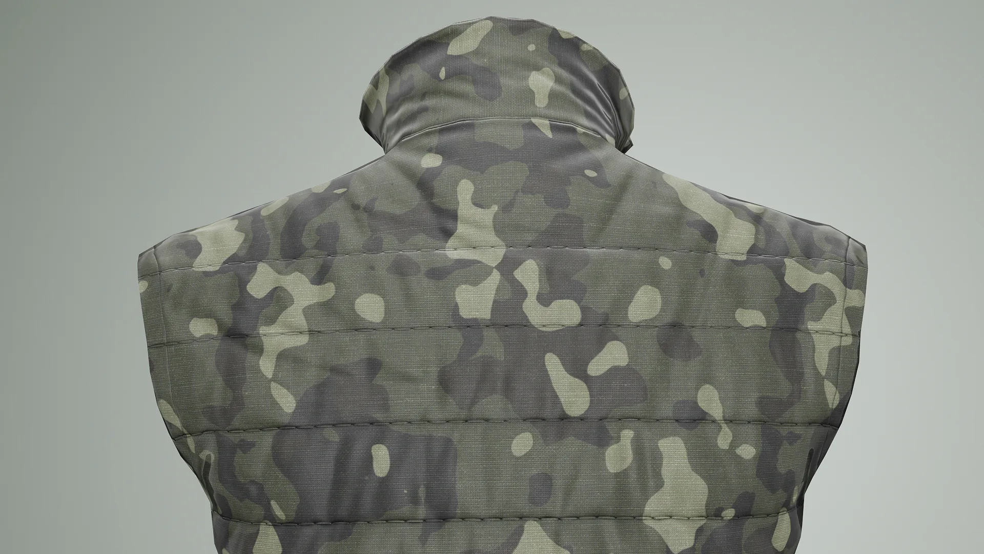 Jacket Sleeveless Camouflage