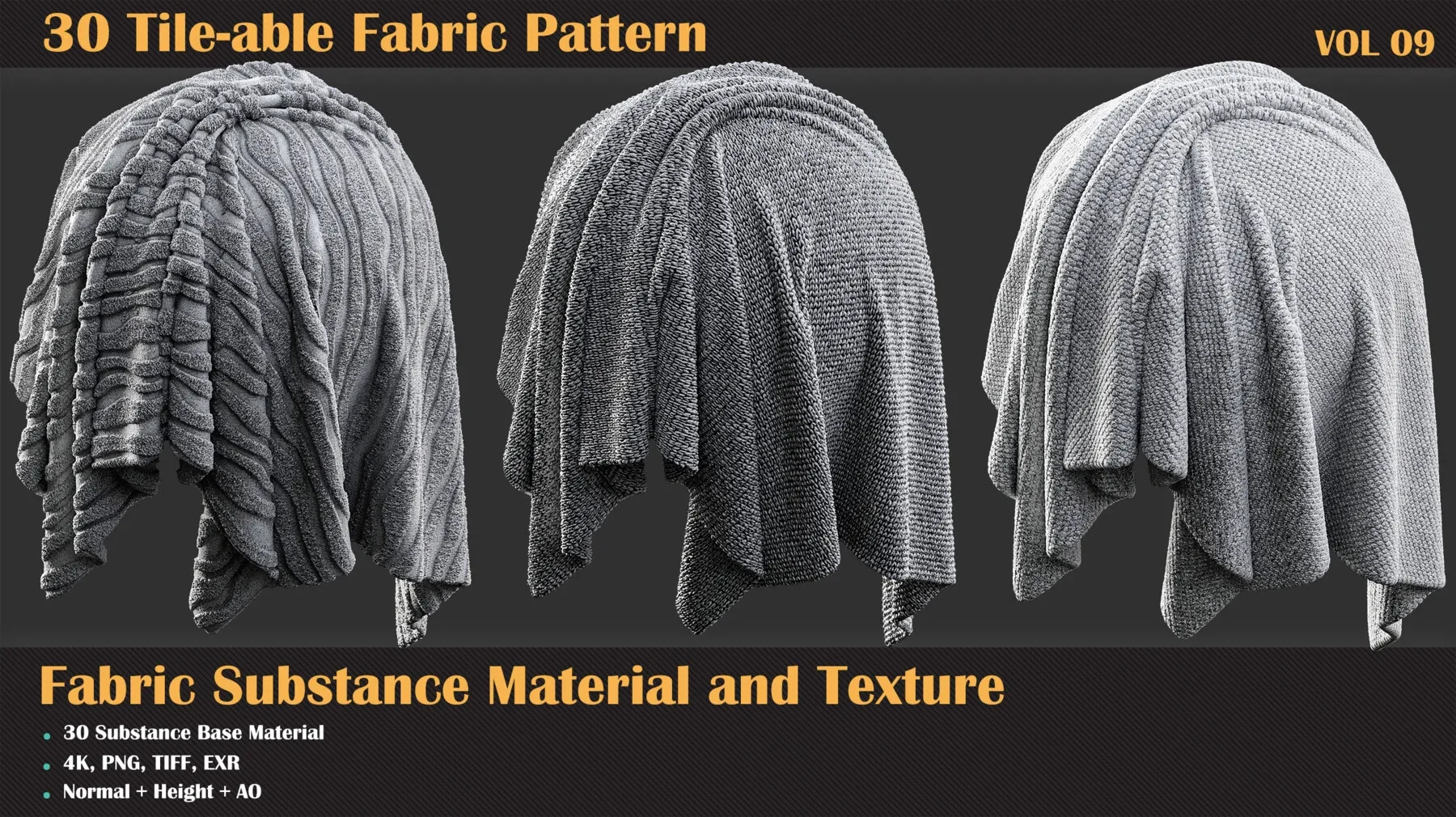 30 Tile-able Fabric Pattern - VOL 09