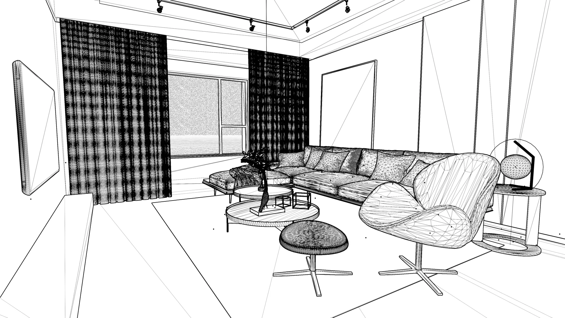 Living room | Interior scene - FlippedNormals