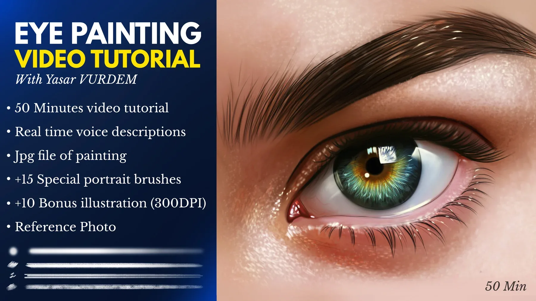Eye Painting In Photoshop - Video Tutorial