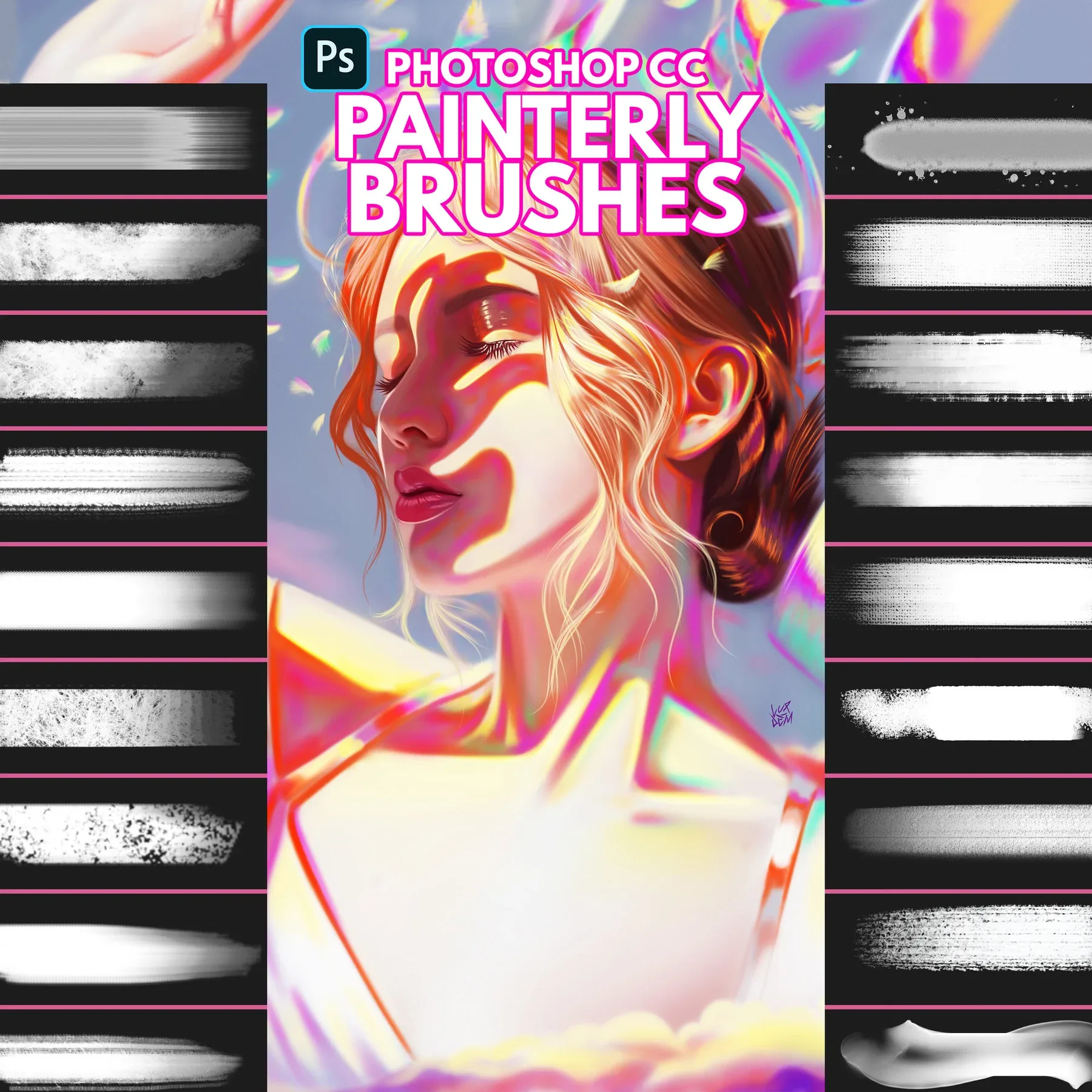 Painterly Brushes for Photoshop