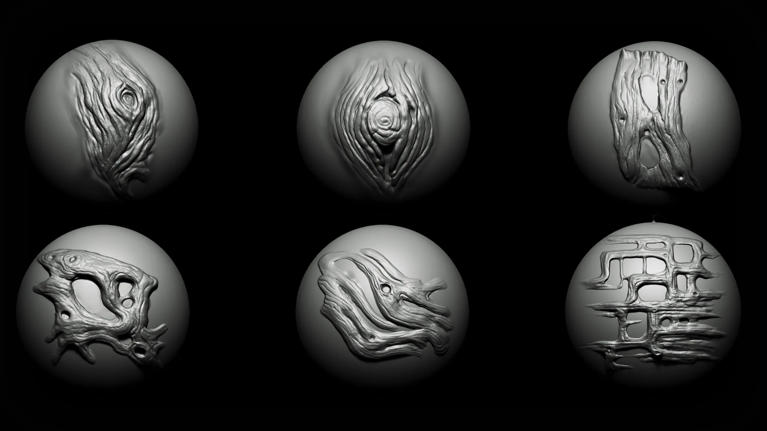 Zbrush + Blender - 40 Wood Details VDM Brush