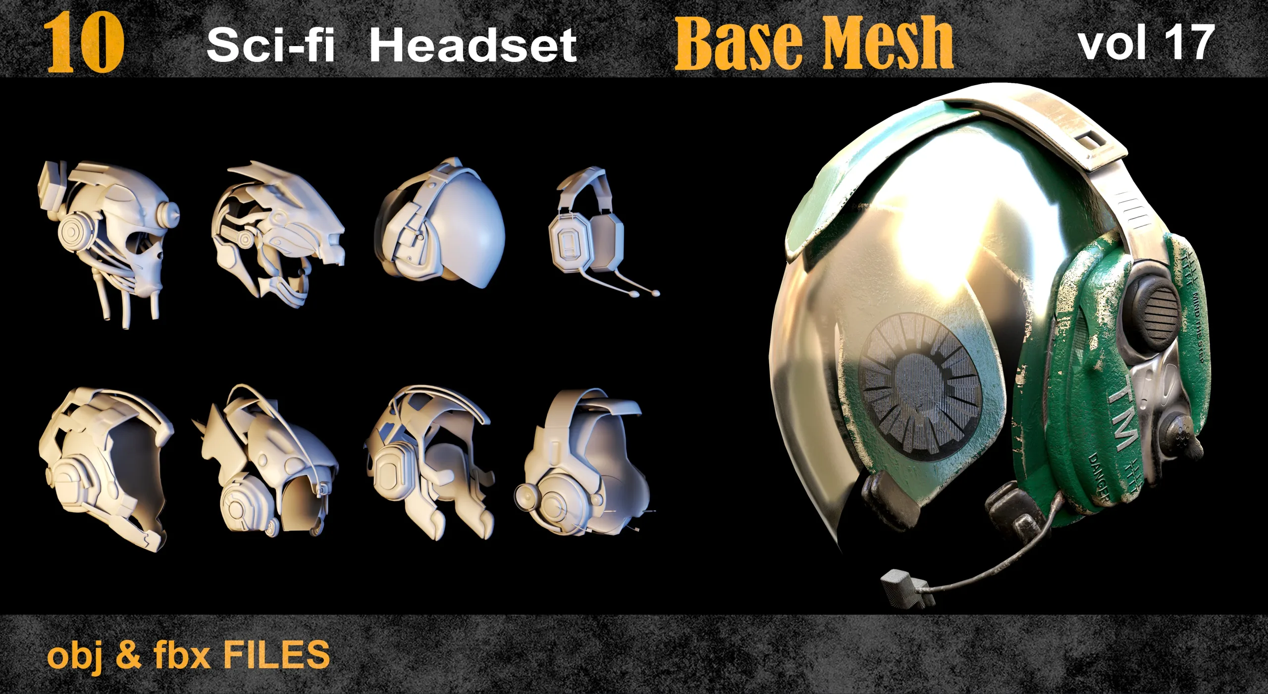 10 Sci_fi Headset BaseMesh vol17