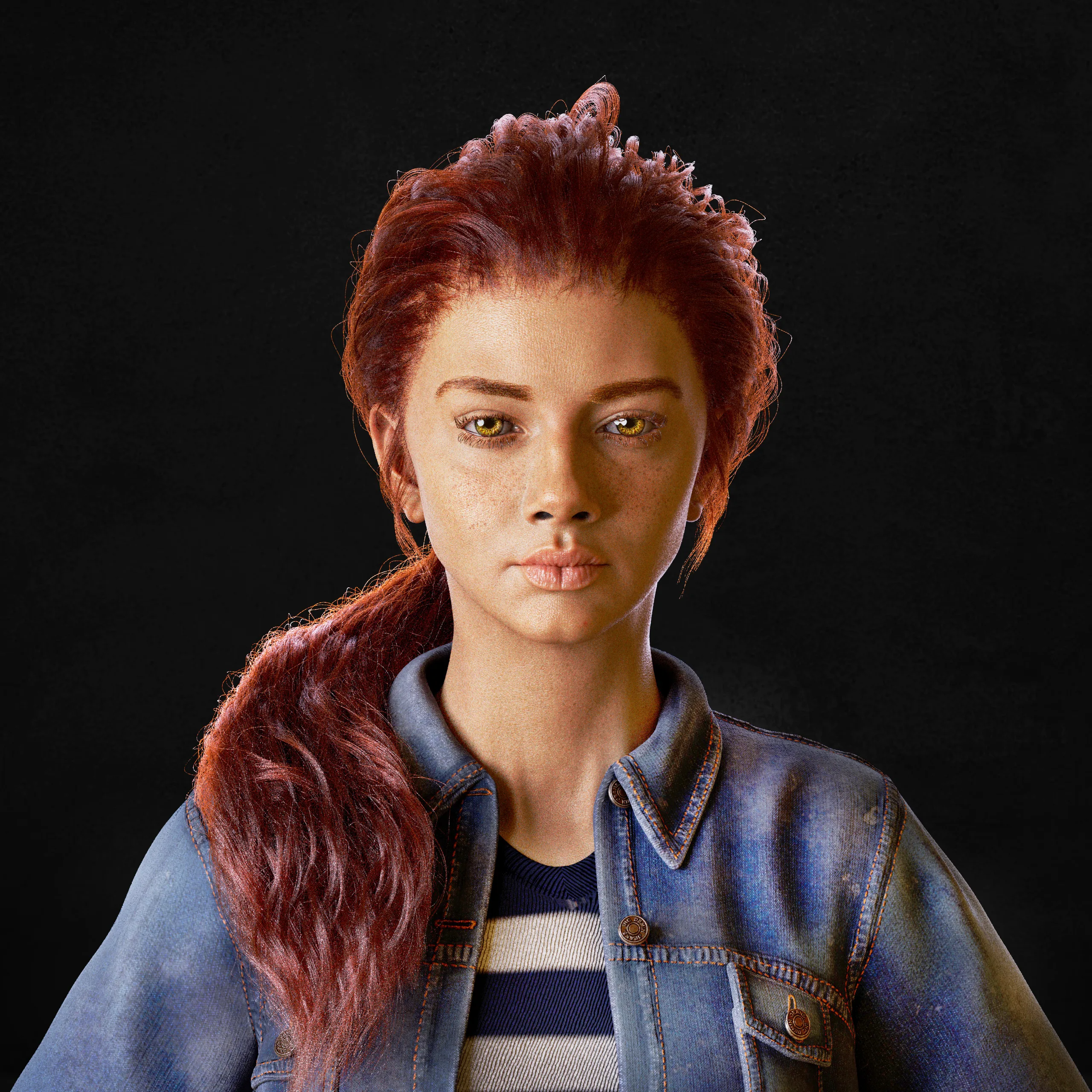 REALISTIC 3D FEMALE CHARACTER FACE