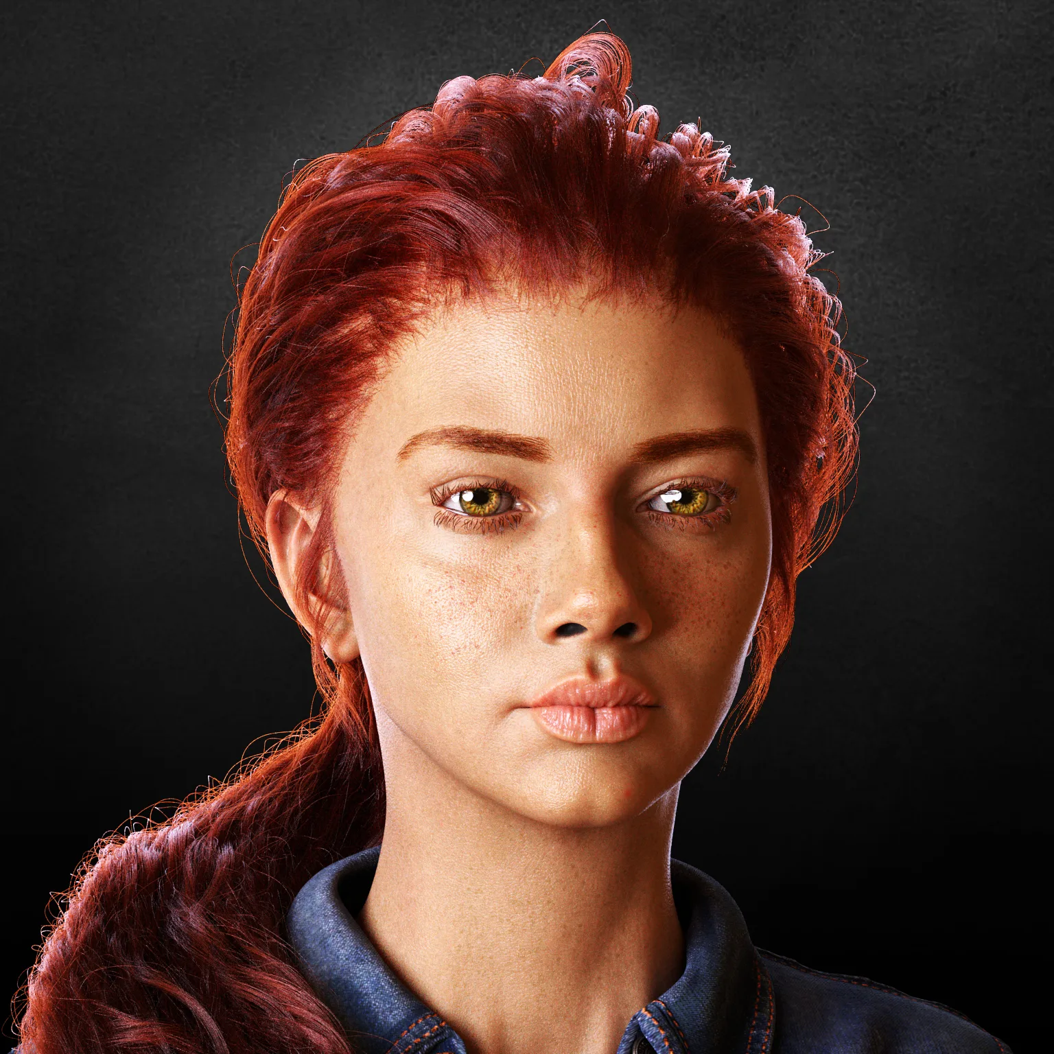 REALISTIC 3D FEMALE CHARACTER FACE
