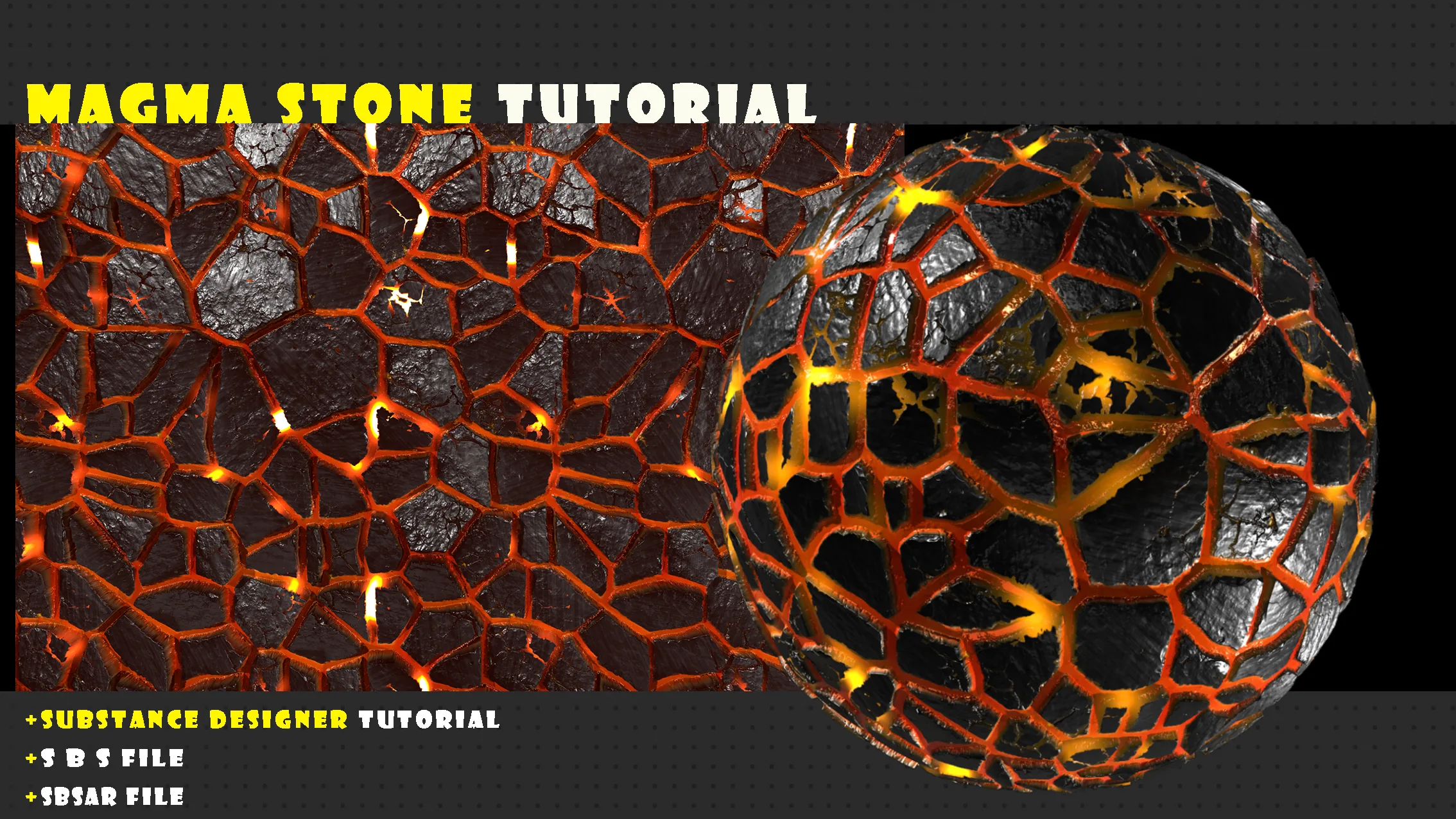 Magma Stone - Substance 3D Designer Tutorial