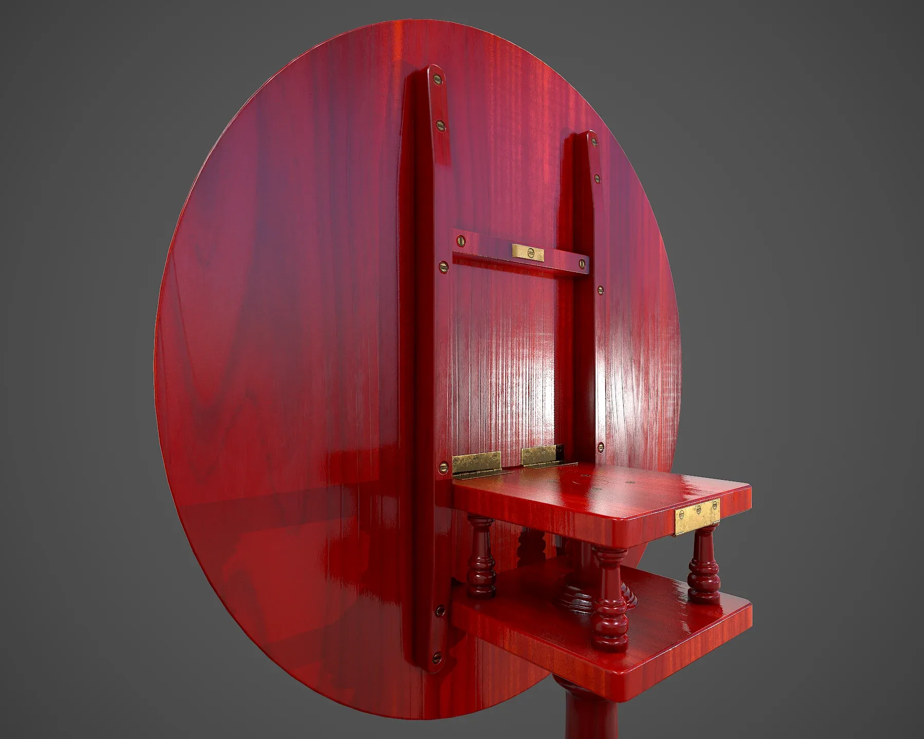 Tilt Top Table Low Poly FlippedNormals