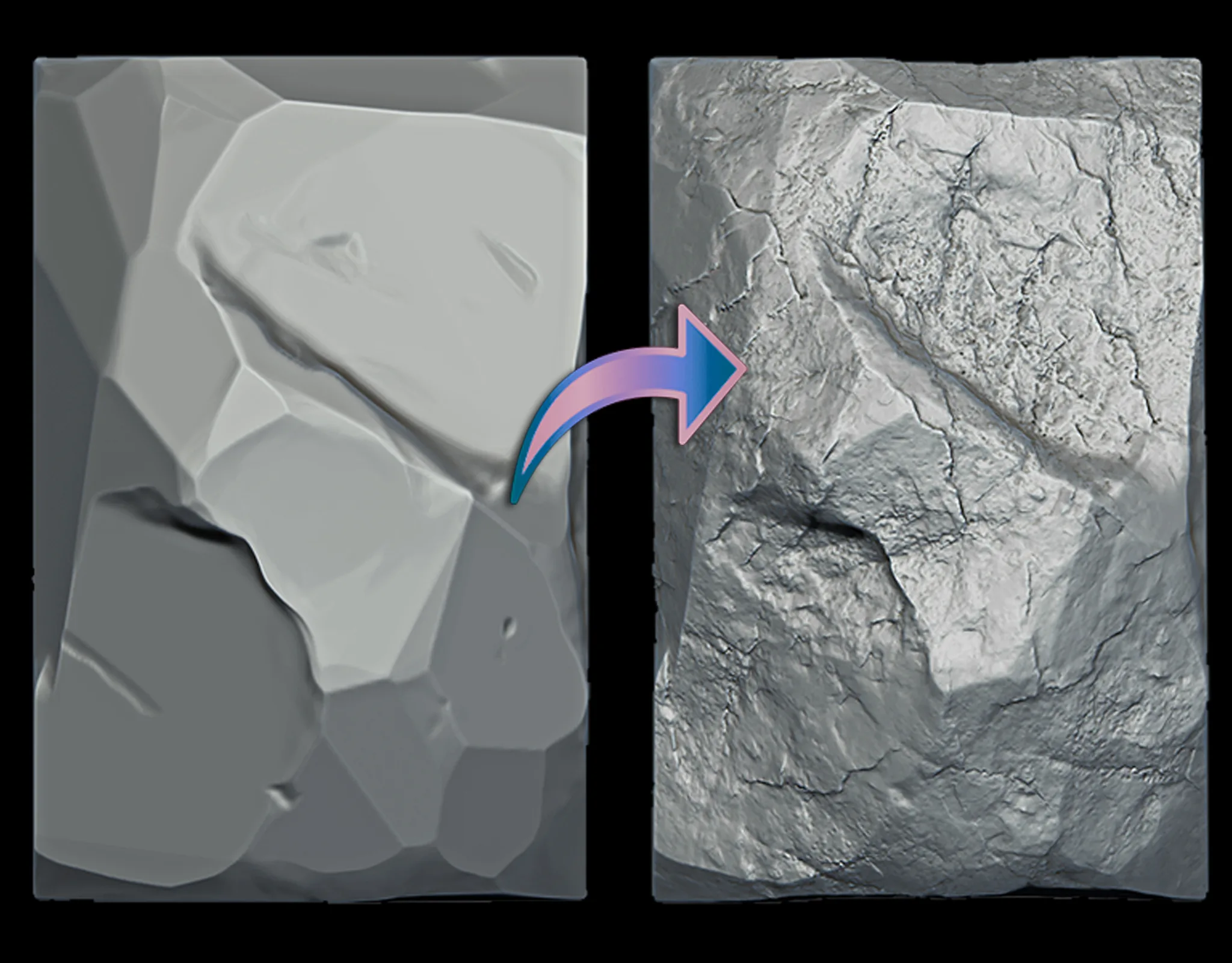 Stone Detail Brushes - Zbrush