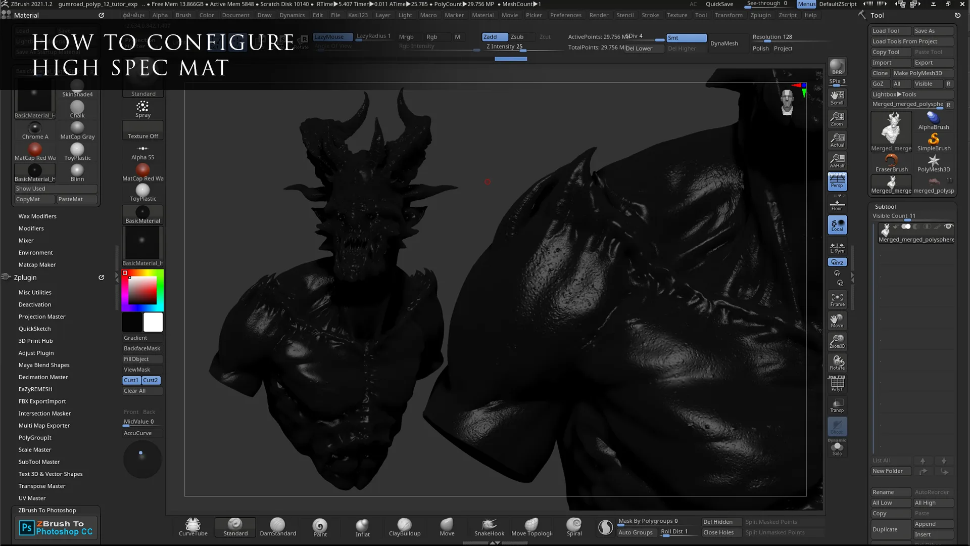 How to render correctly in ZBRUSH [RUS\ENG]