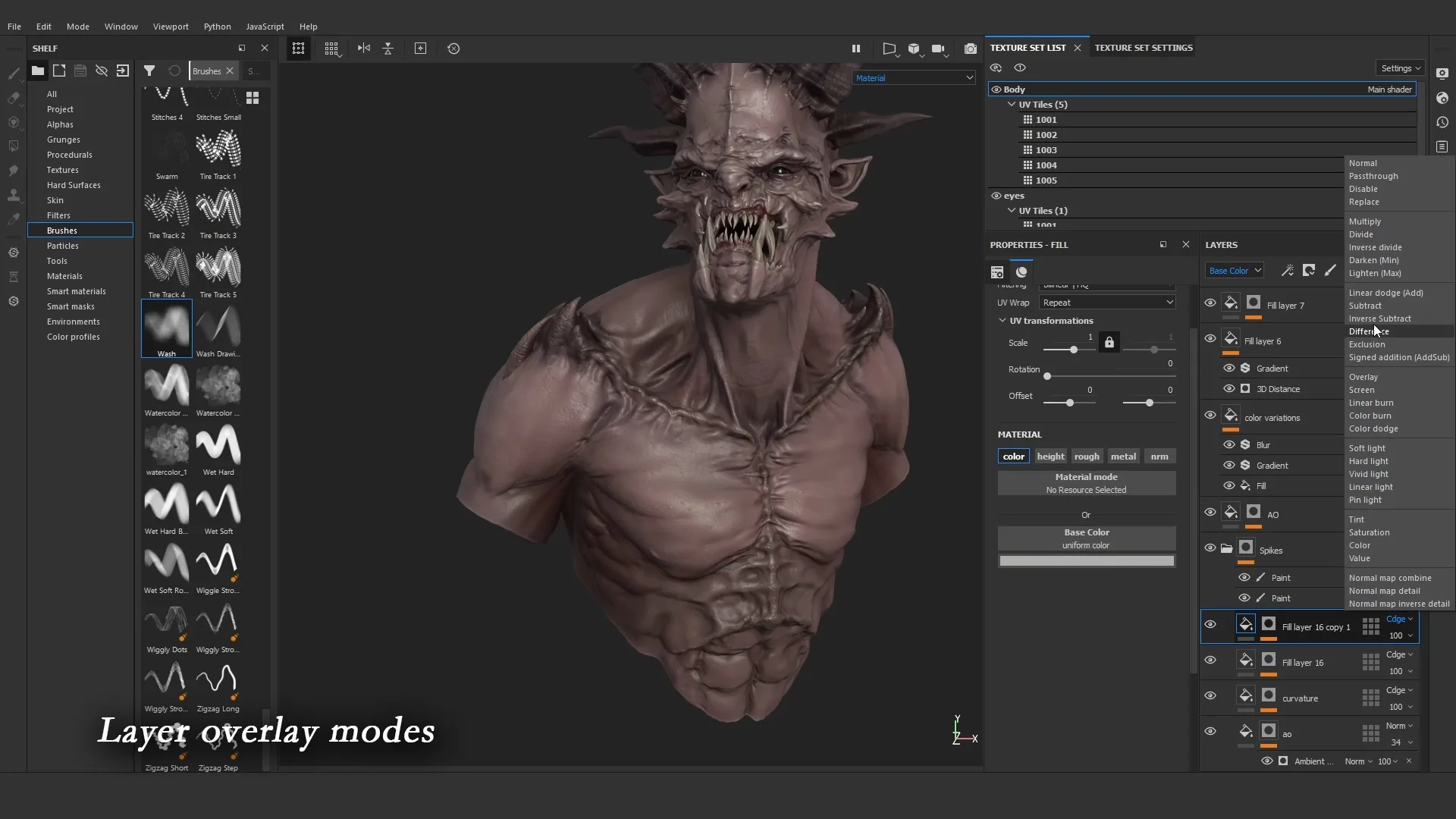 Procedural textures for creature | Substance painter workflow [RUS\ENG]