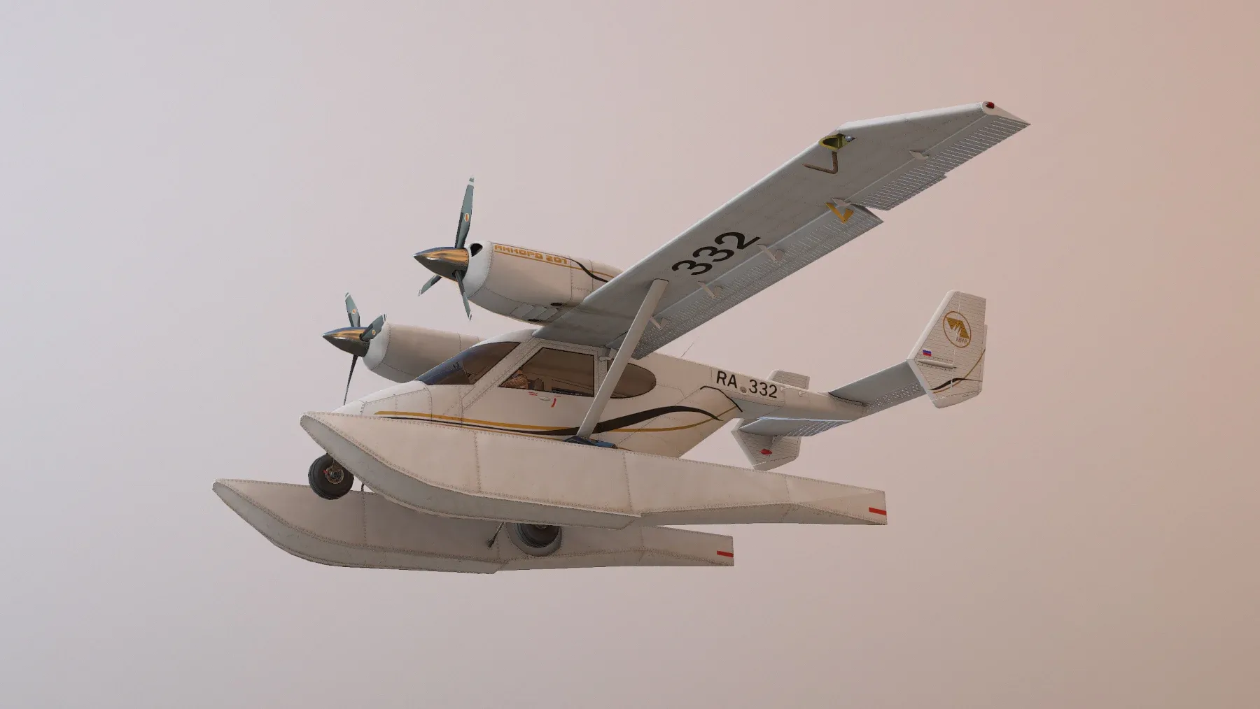 Accord-201 Floatsplane BlackGoldLines Livery