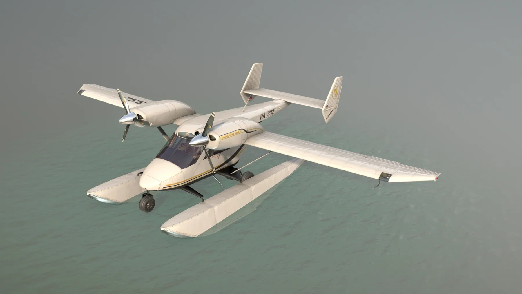 Airplane Accord-201 Floatsplane with four liveries