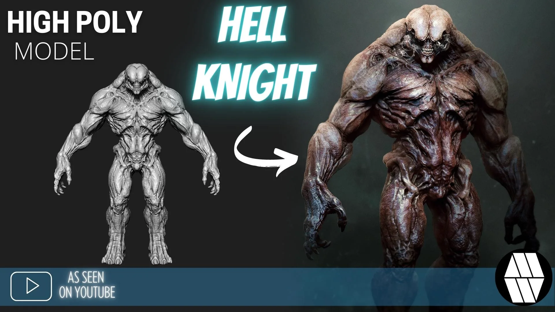 ZBrush Model: HELLKNIGHT High Poly ZTL & FBX