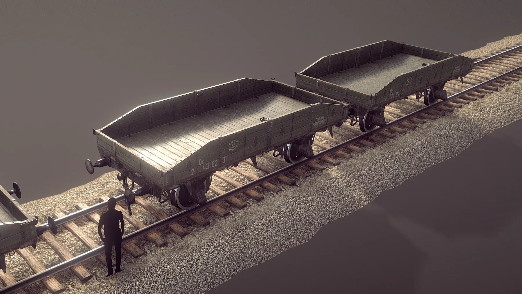 Armored Train JDP20TU Railway Platform 18T