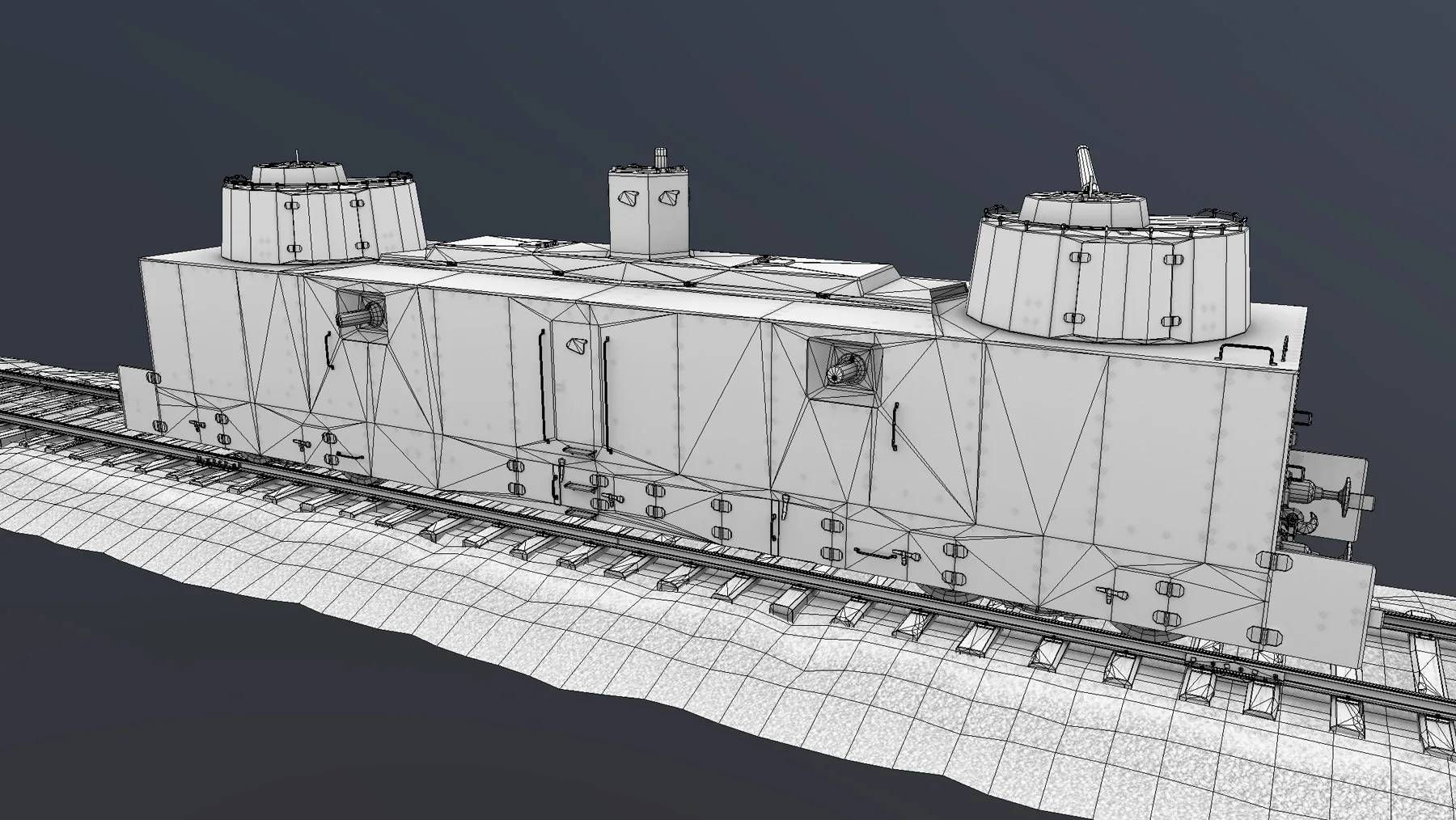 Armored Train PL-37 Railway Light Artillery Wagon