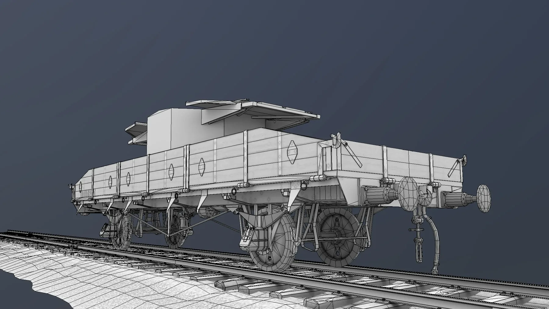 Armored Train SPU-BP Railway Anti-aircraft Platform