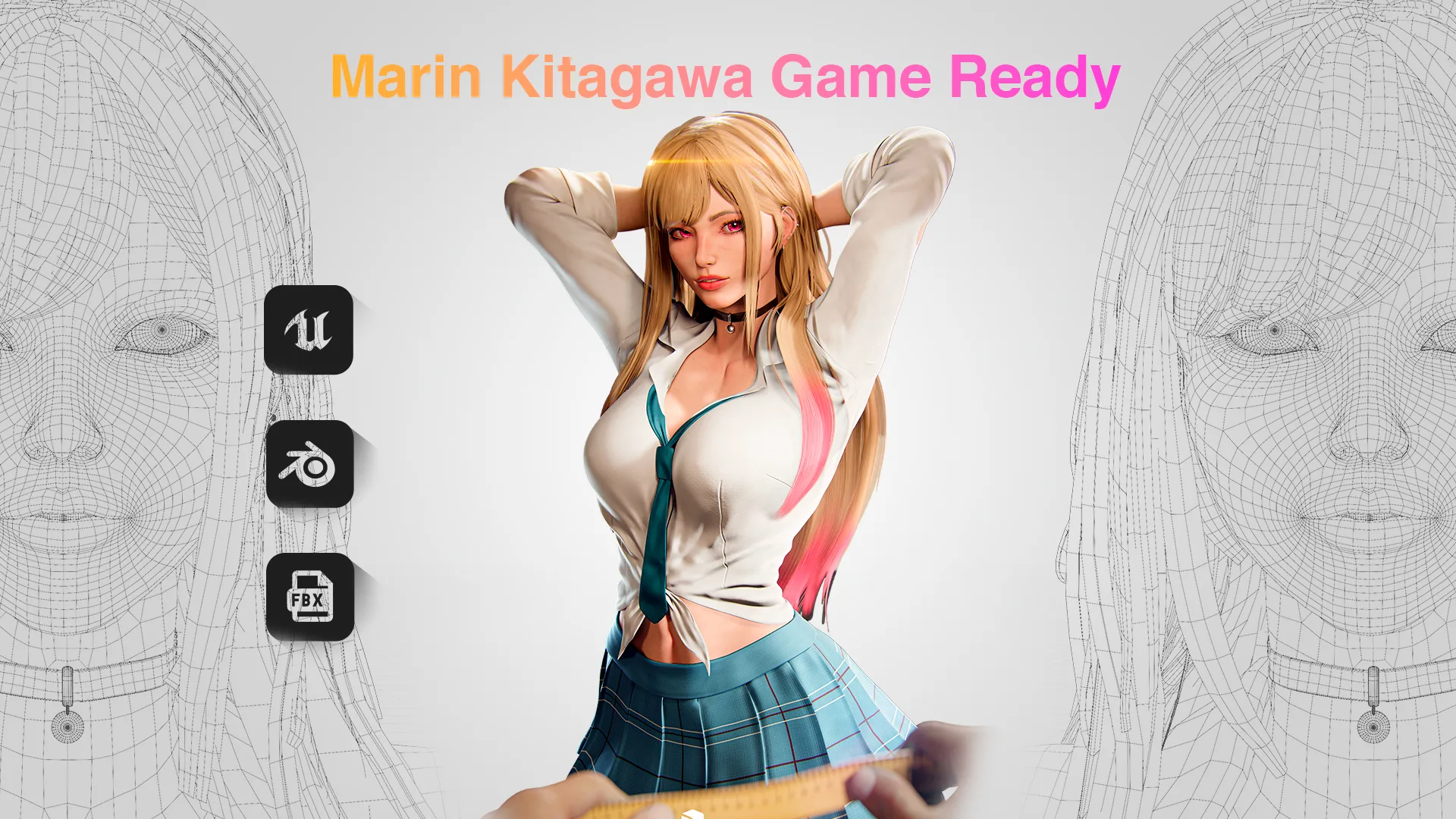 Marin Kitagawa - Game Ready 3D model