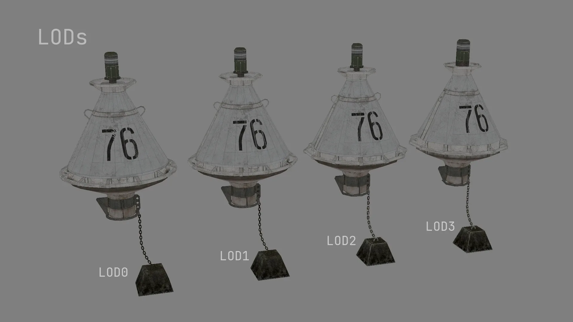 Buoy River RB-4-01 Turn Safe Water Mark