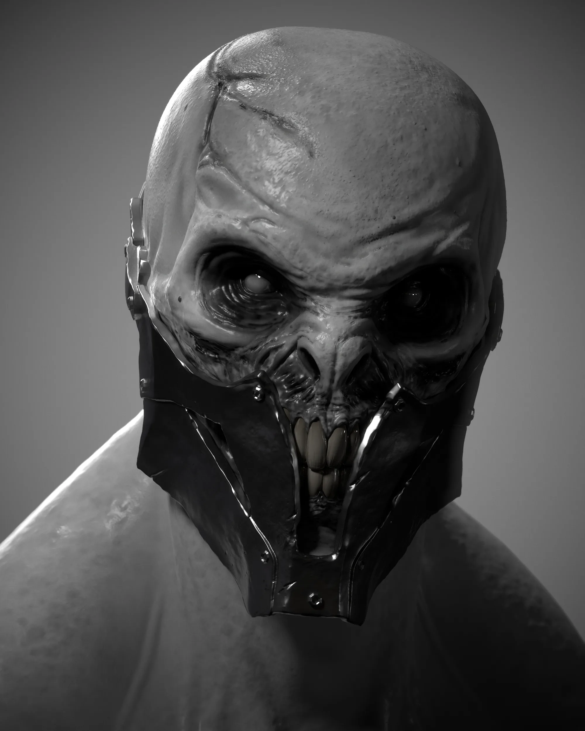 Creature in mask FULL video process in normal speed + project files (without explanation)