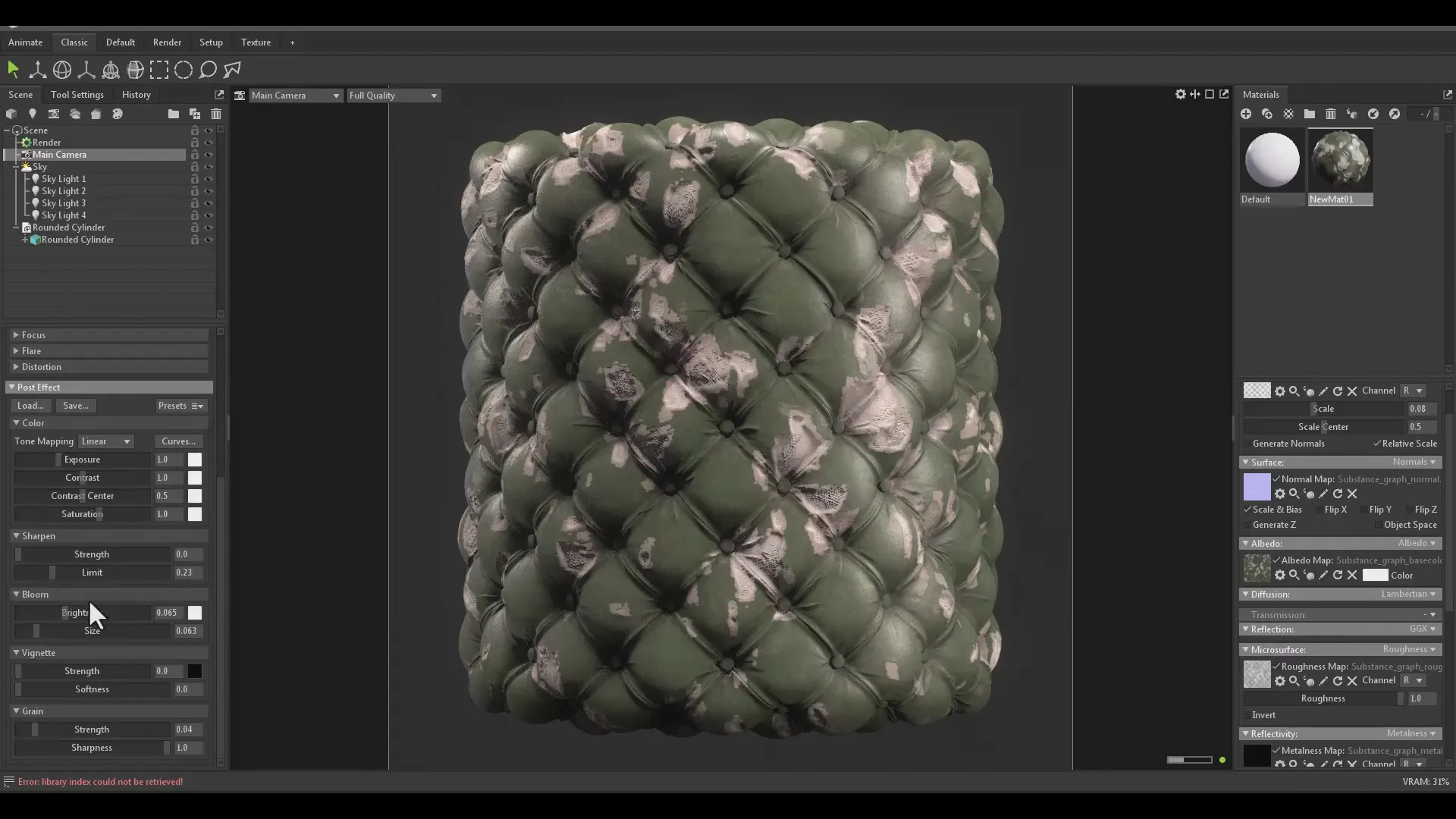 Substance designer tutorial - Chesterfield Leather