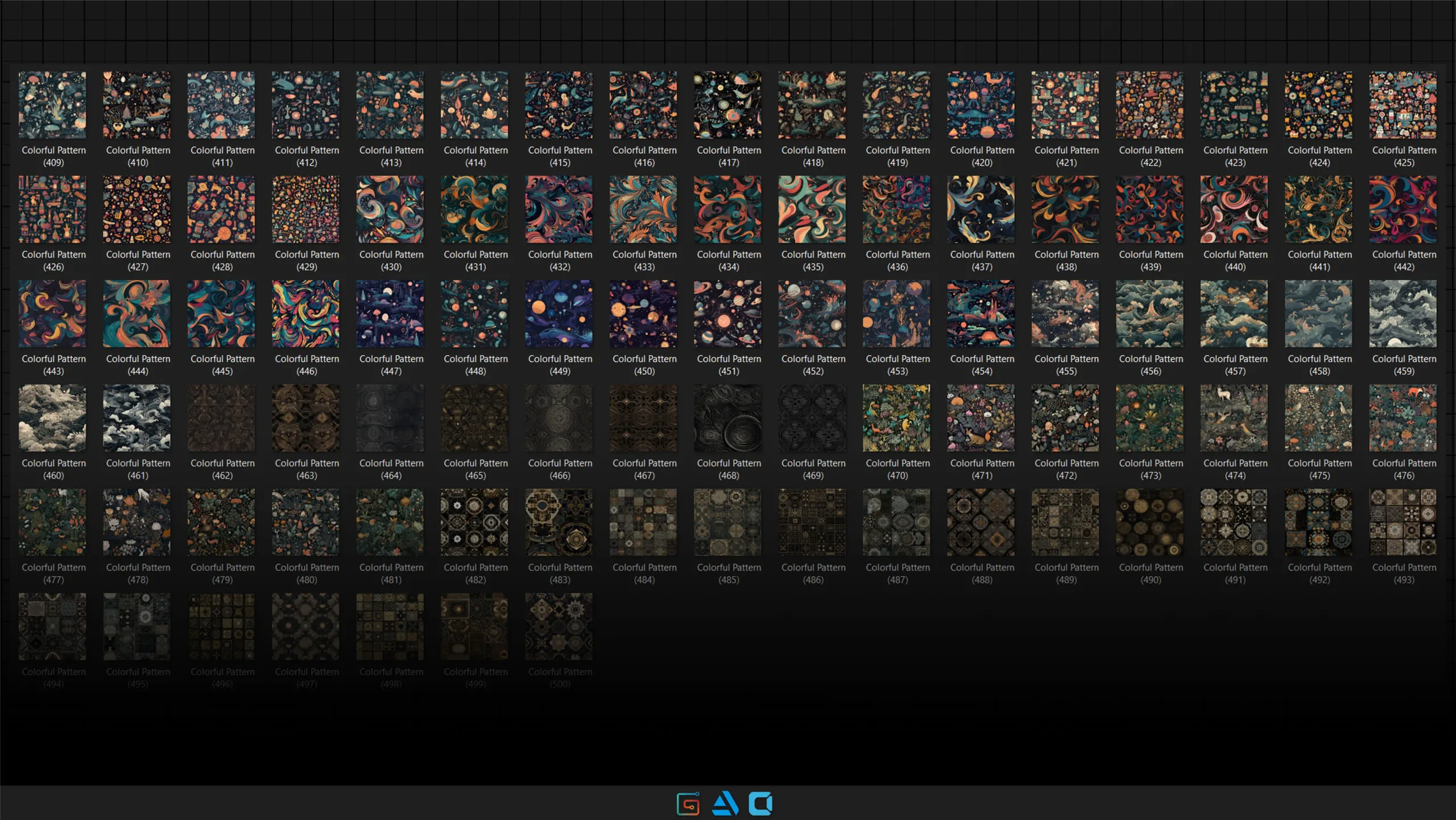 500 colorful pattern collection | 8K