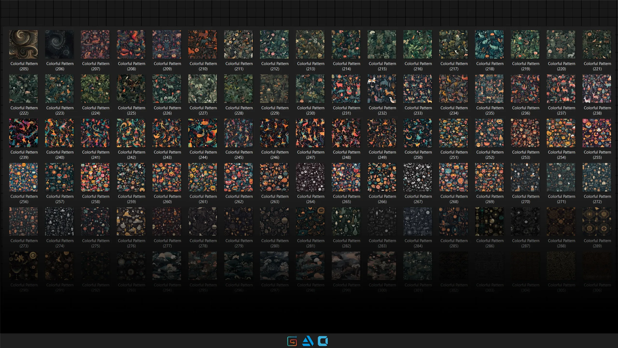 500 colorful pattern collection | 8K