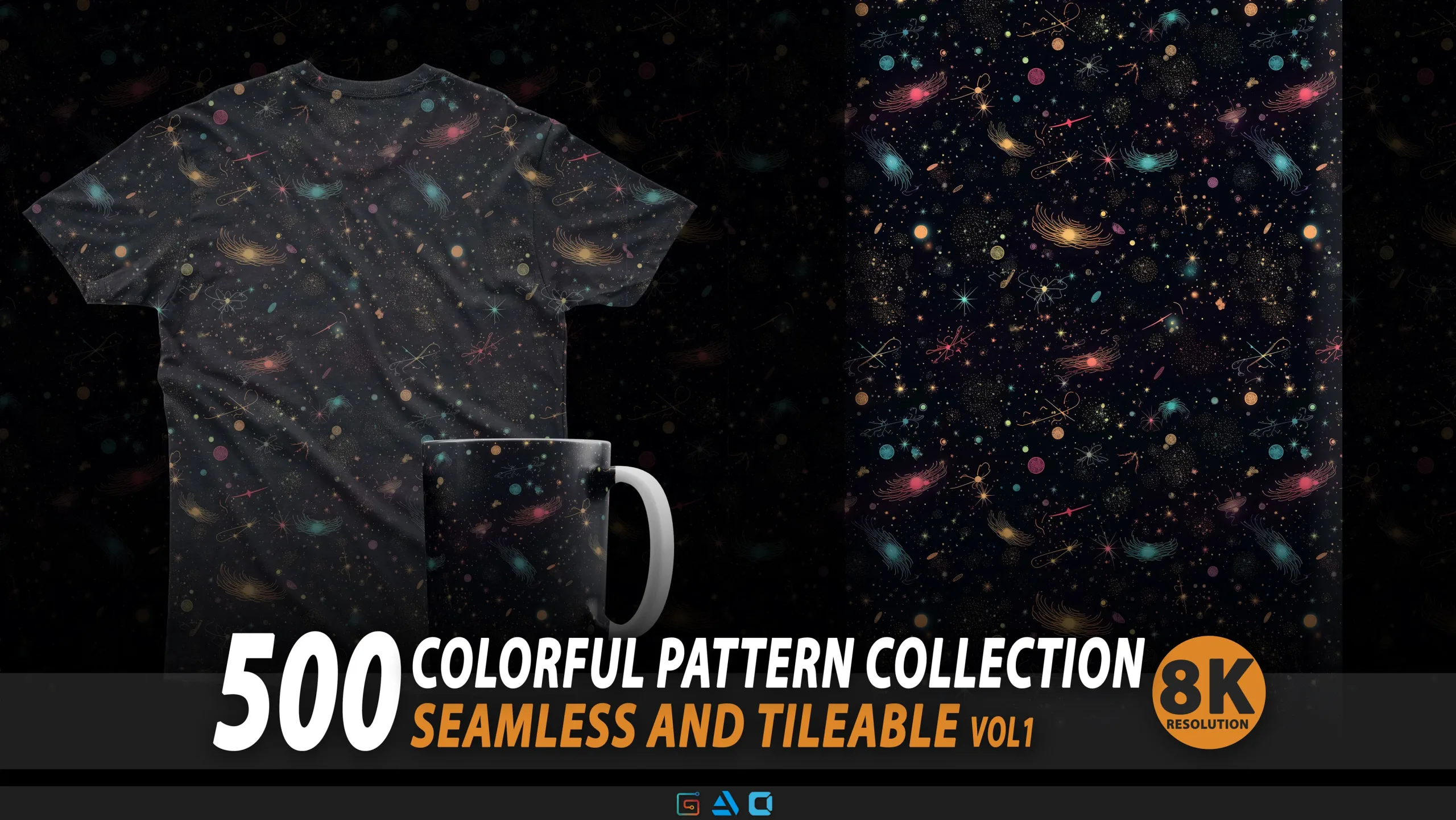 500 colorful pattern collection | 8K