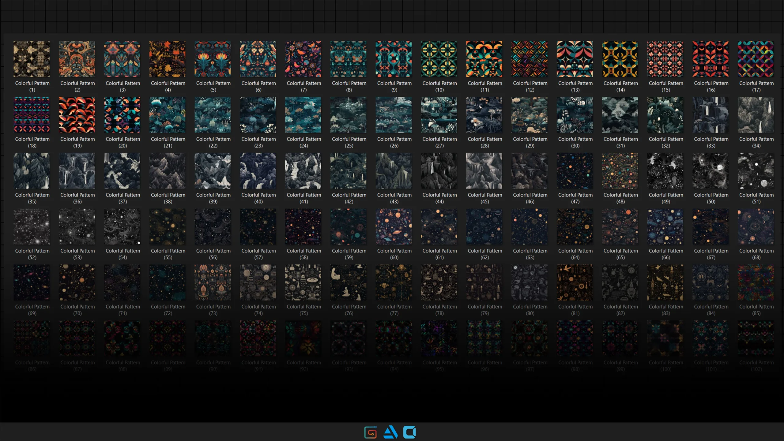 500 colorful pattern collection | 8K