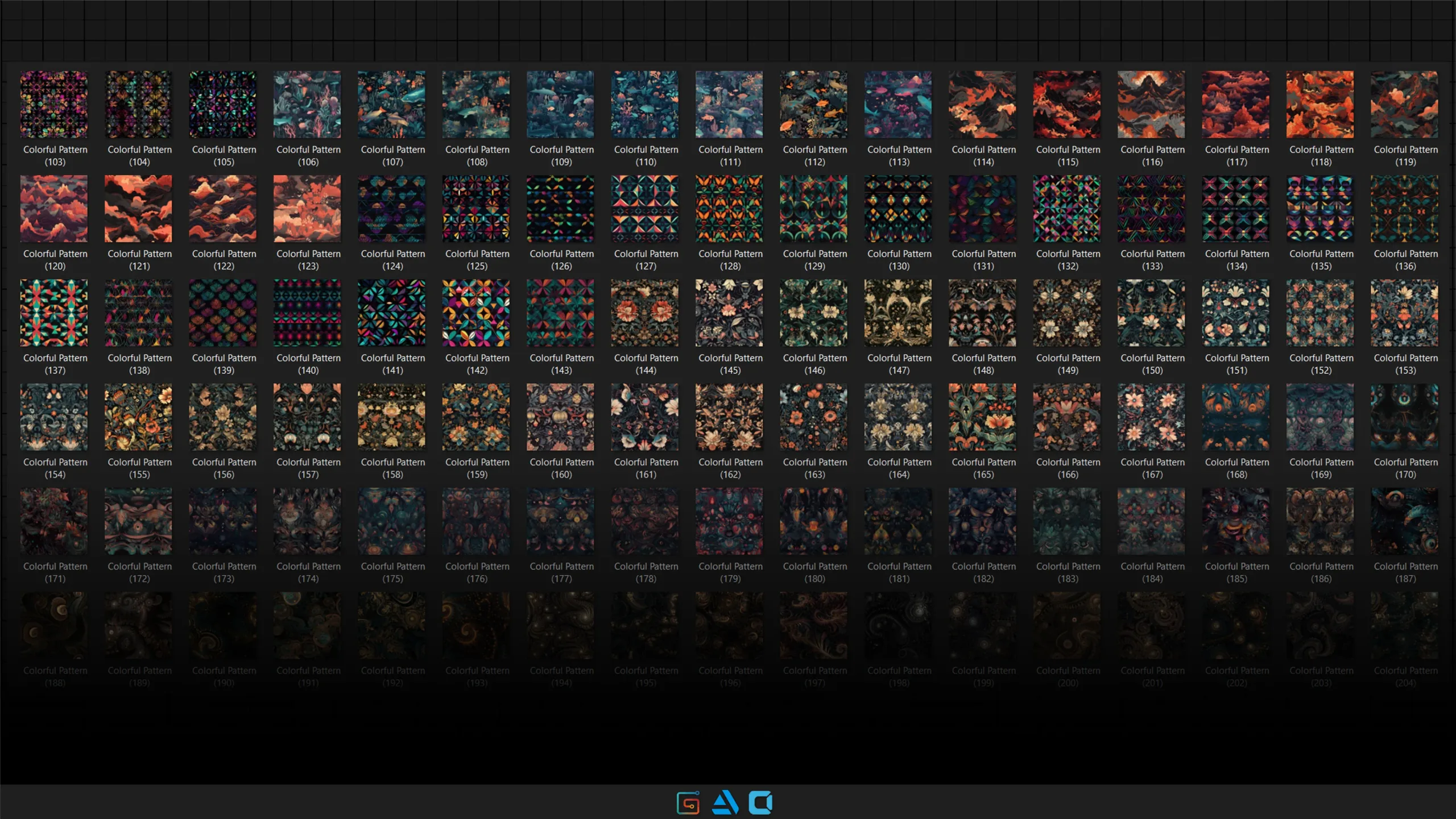 500 colorful pattern collection | 8K