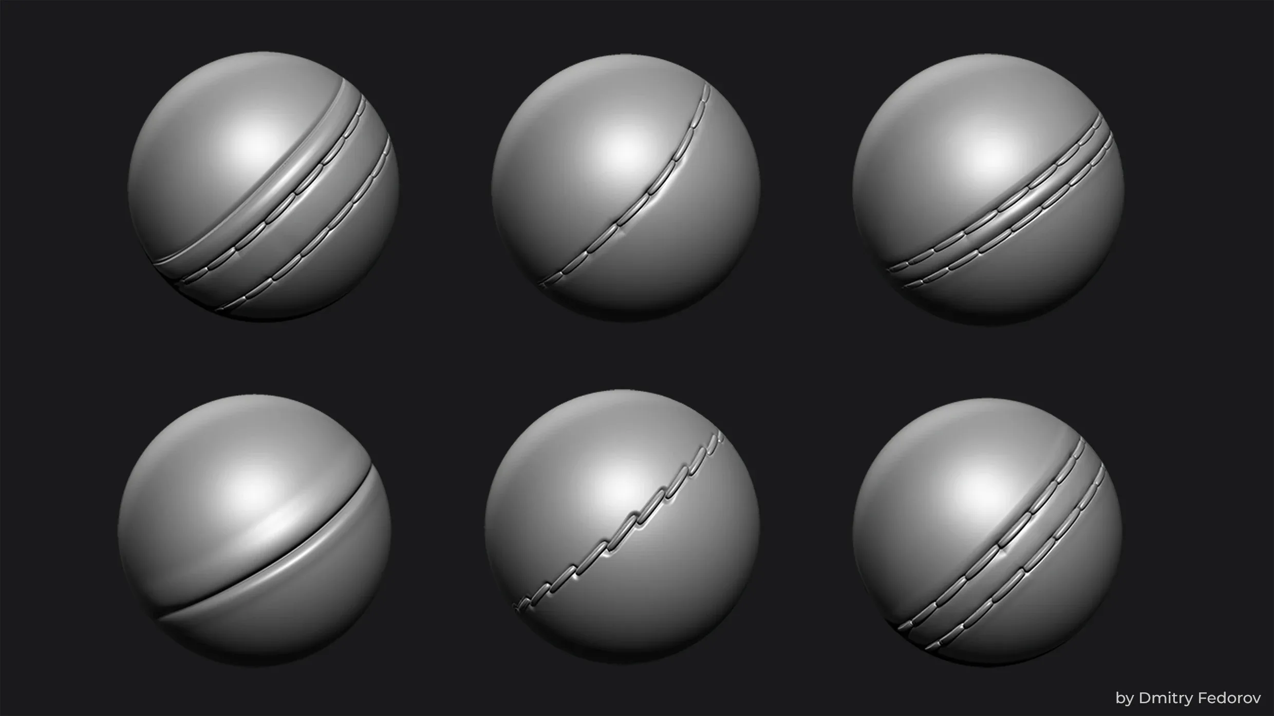 18 fabric brushes for Zbrush / Stitch / seam