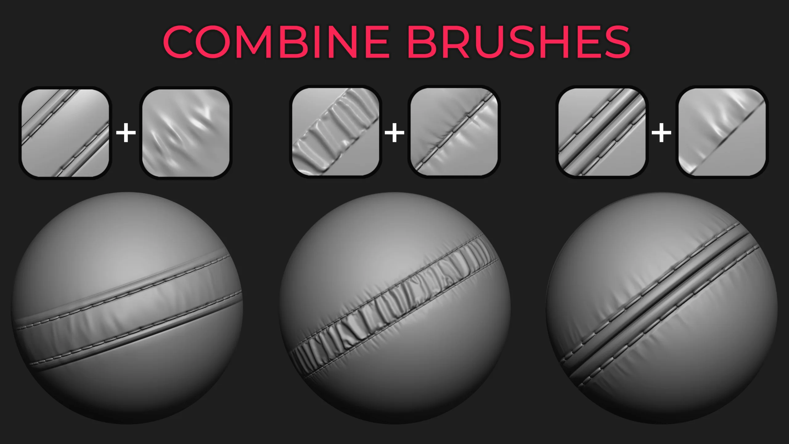 NEW 22 Fabric brushes with FOLDS for Zbrush / Stitch / seam