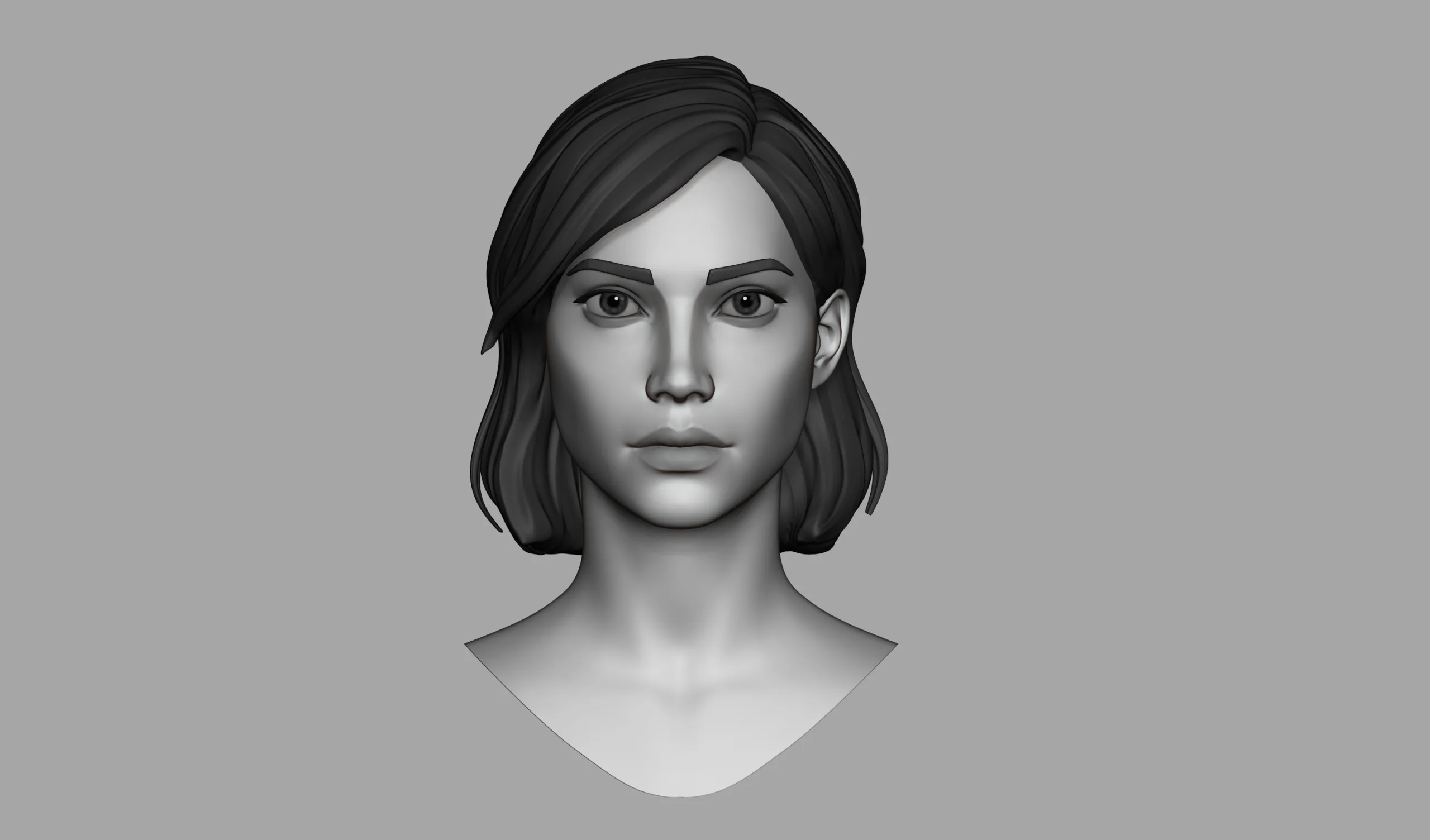 Female head | Girl portrait | Highpoly models |