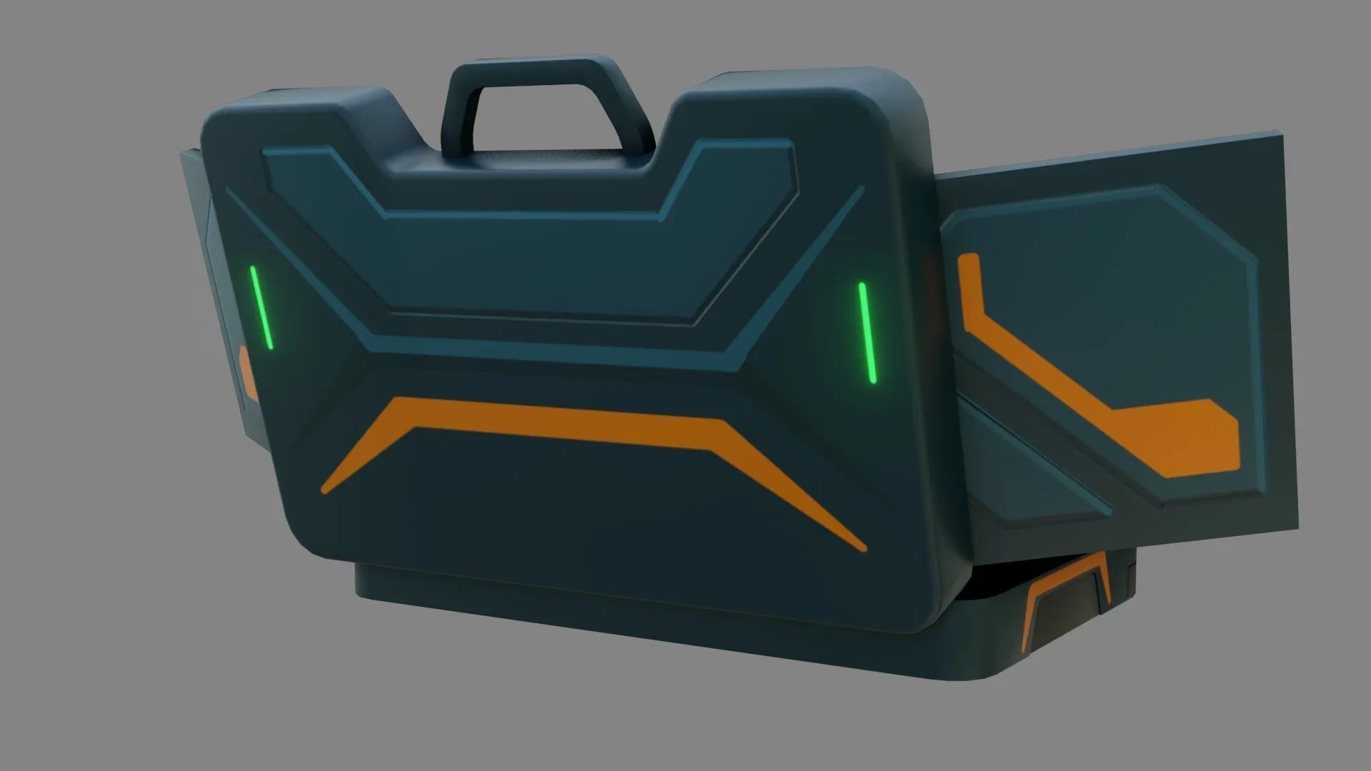 Sci-Fi Laptop - Low Poly - Game Ready - PBR