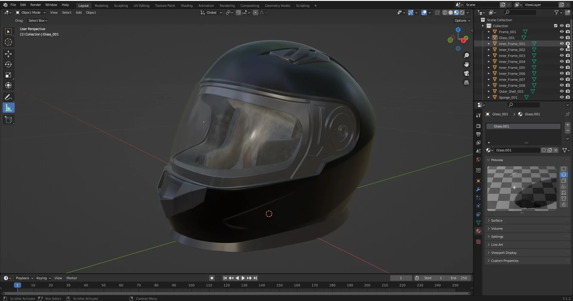 Acerbis X-STREET Helmet 3D model