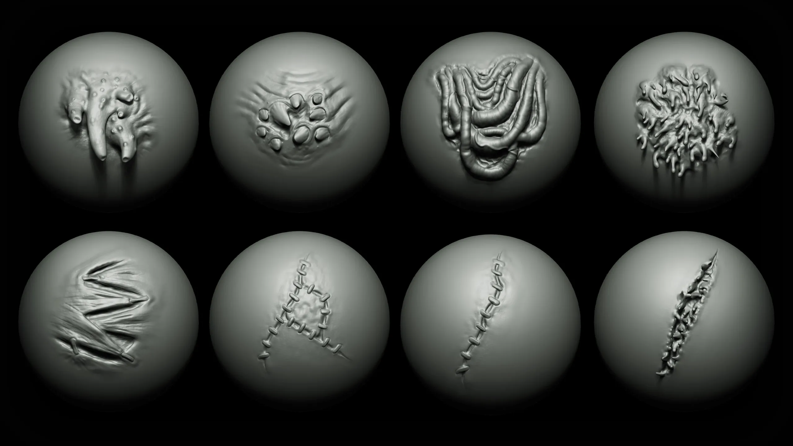 Zbrush + Blender - Zombie VDM Brush