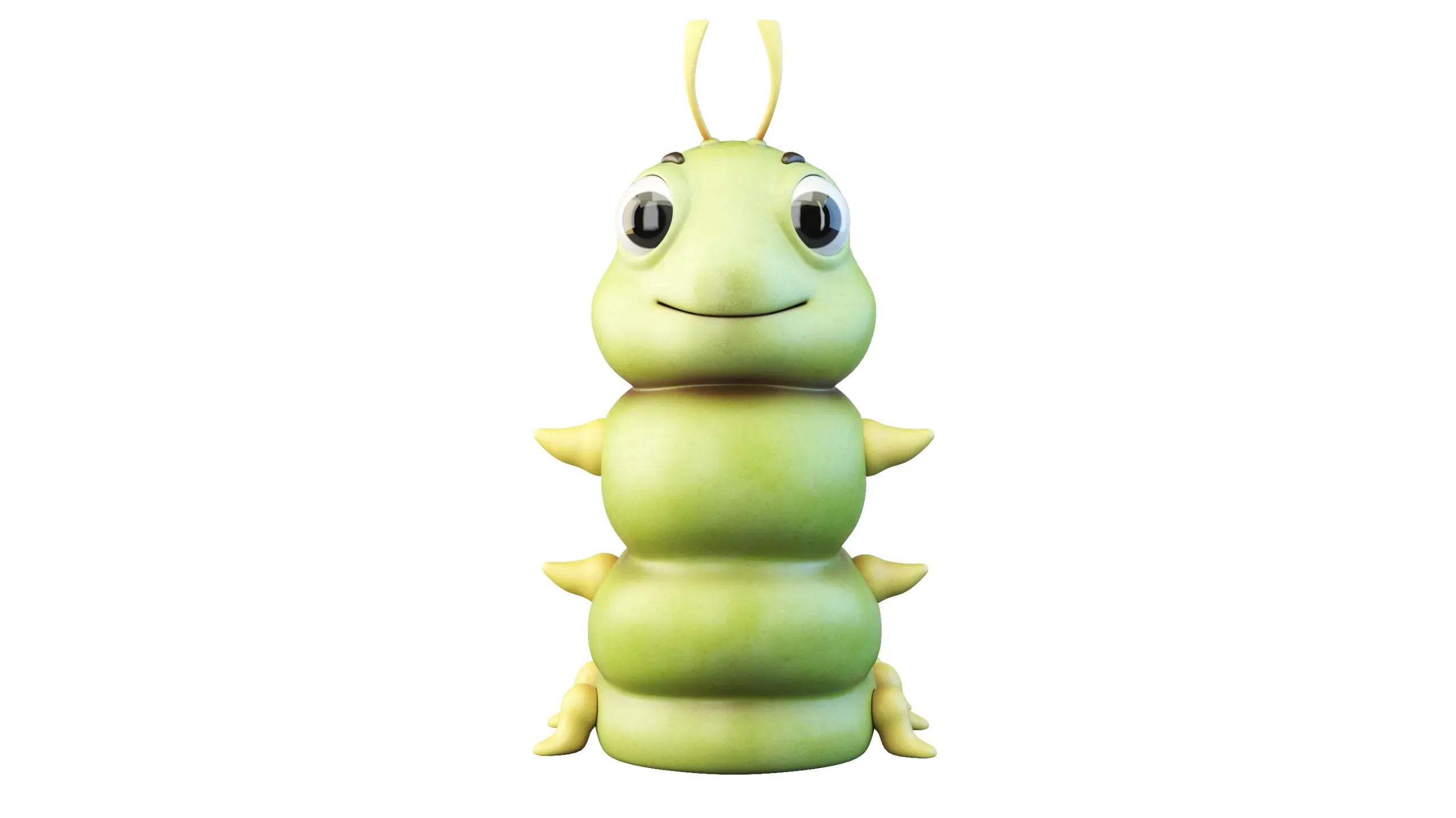 Cartoon Caterpillar Character